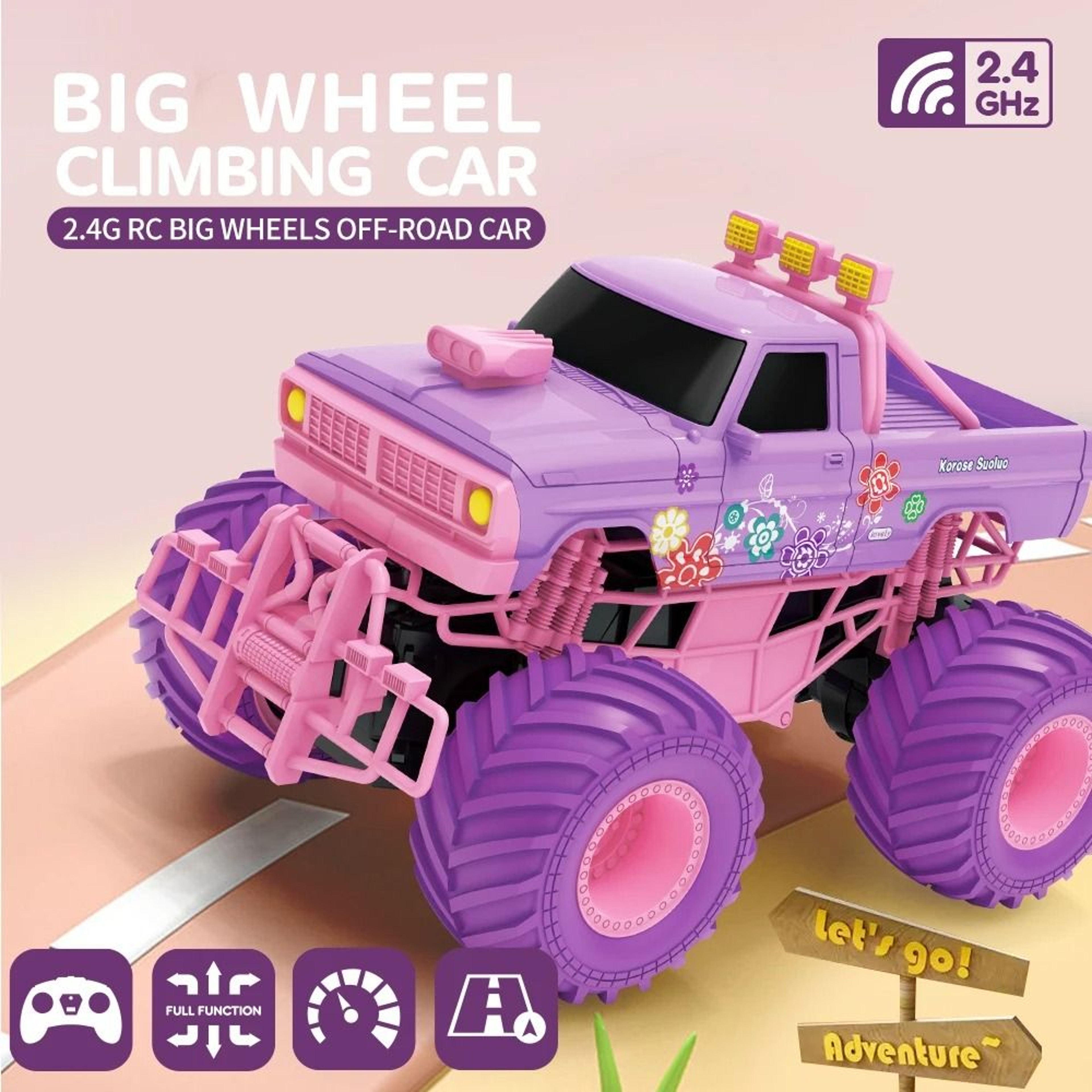 Amphibious RC Car Remote Control Stunt Vehicle Double Sided Flip 4WD Drift Off Road Toy 1