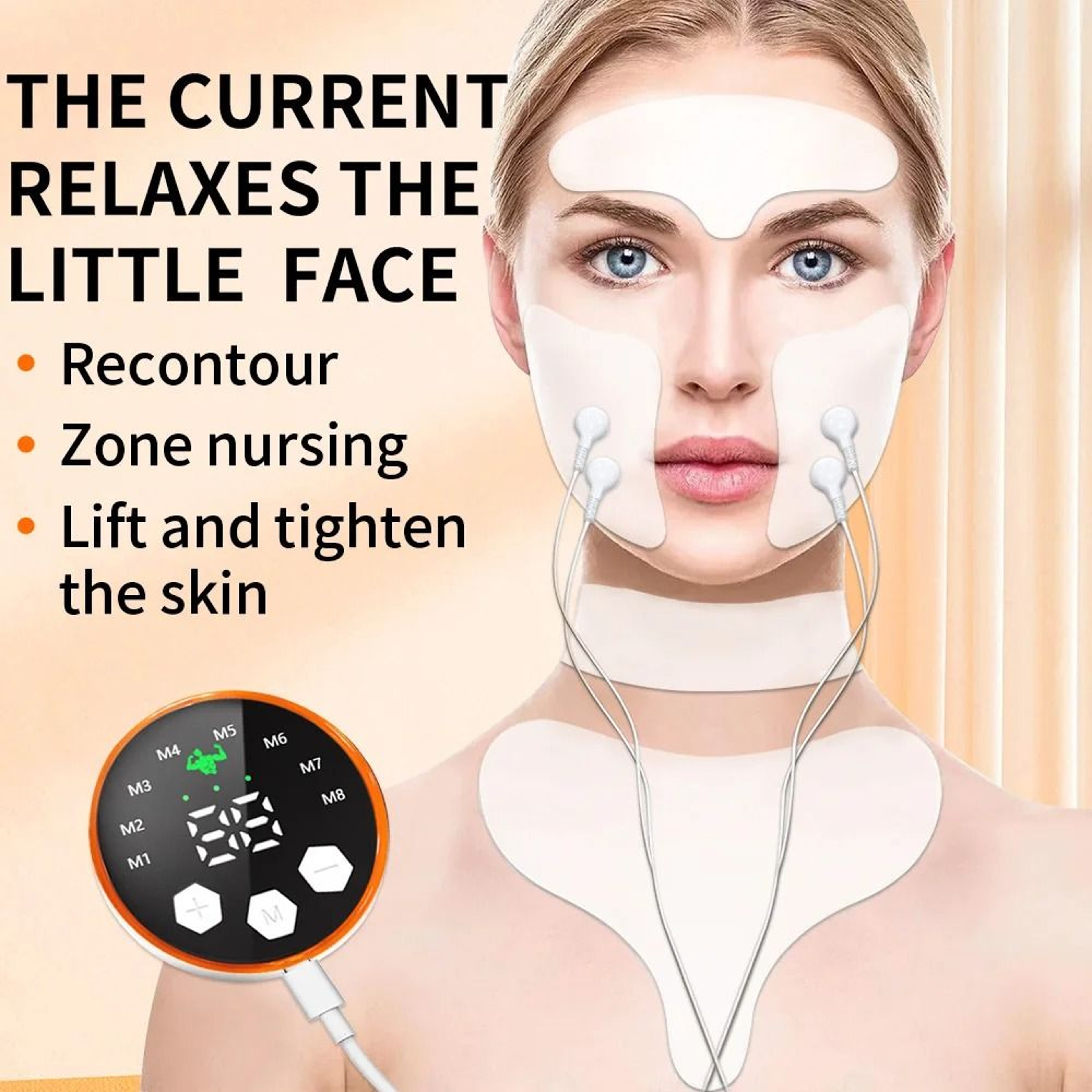 EMS Facial Lifting Massager Muscle Stimulator For Face Neck Skin Tightening 5