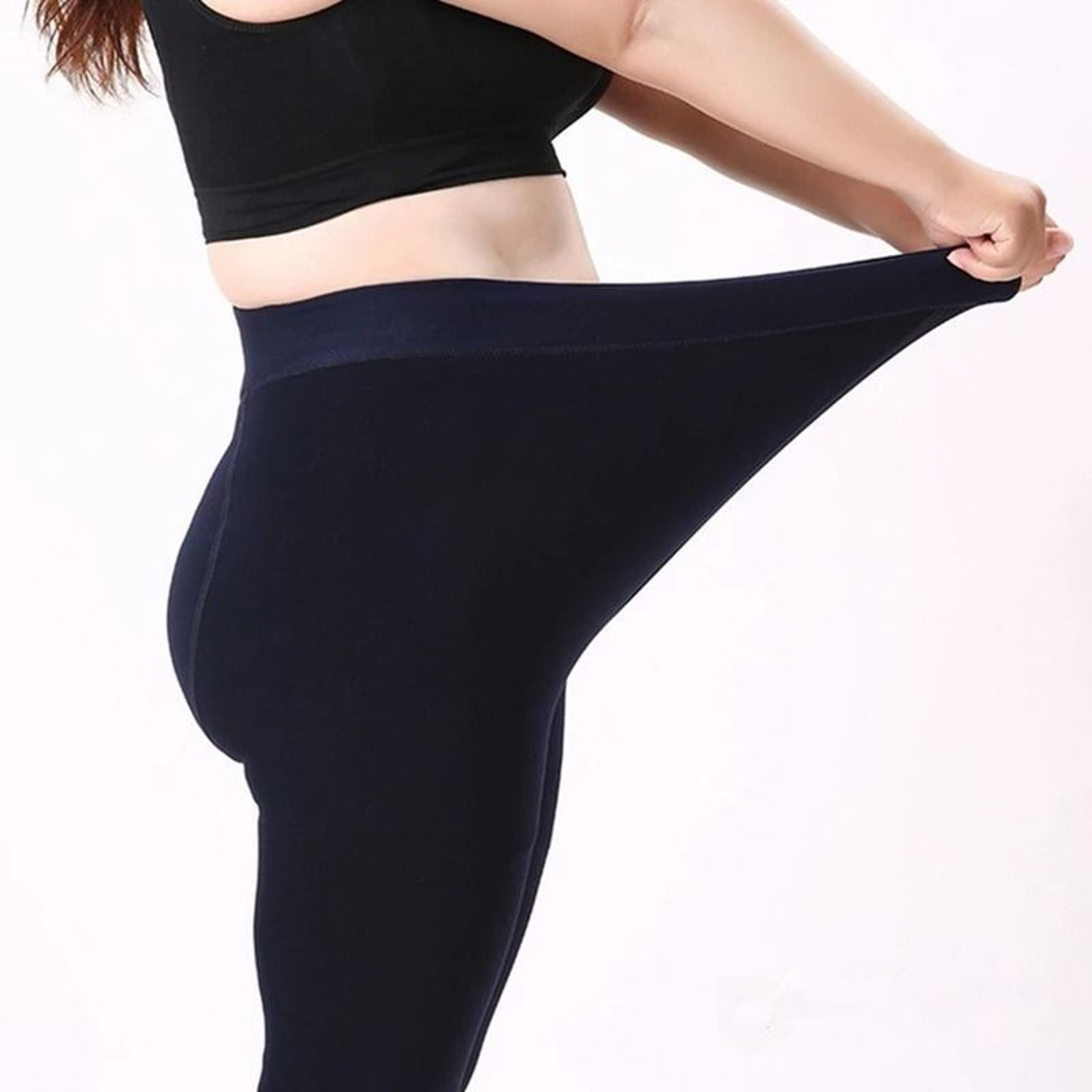 Winter Warm High Waist Thick Velvet Leggings For Women  Fashion Solid Colors 2