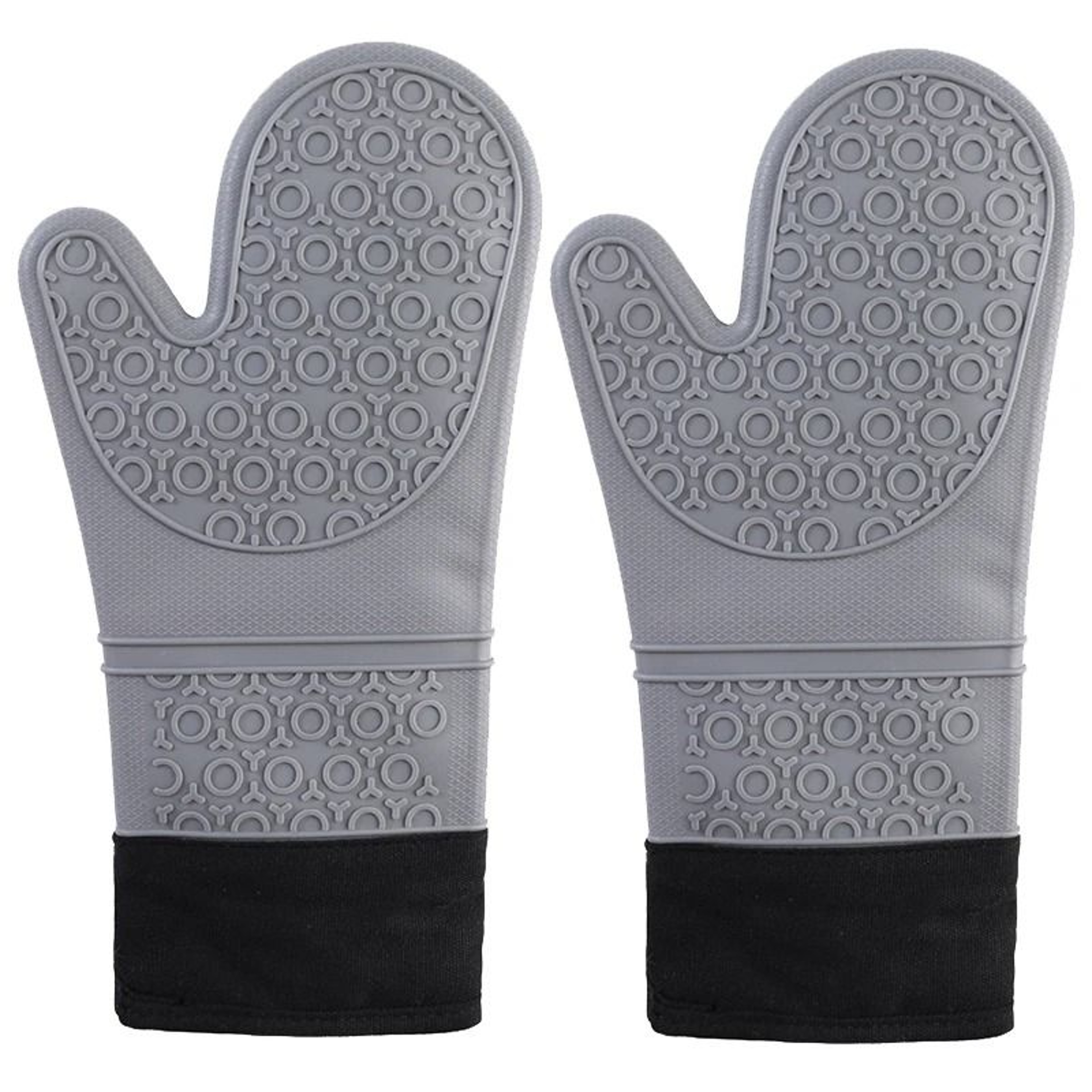 Professional Silicone Oven Gloves Heat Resistant Non Slip Set 12