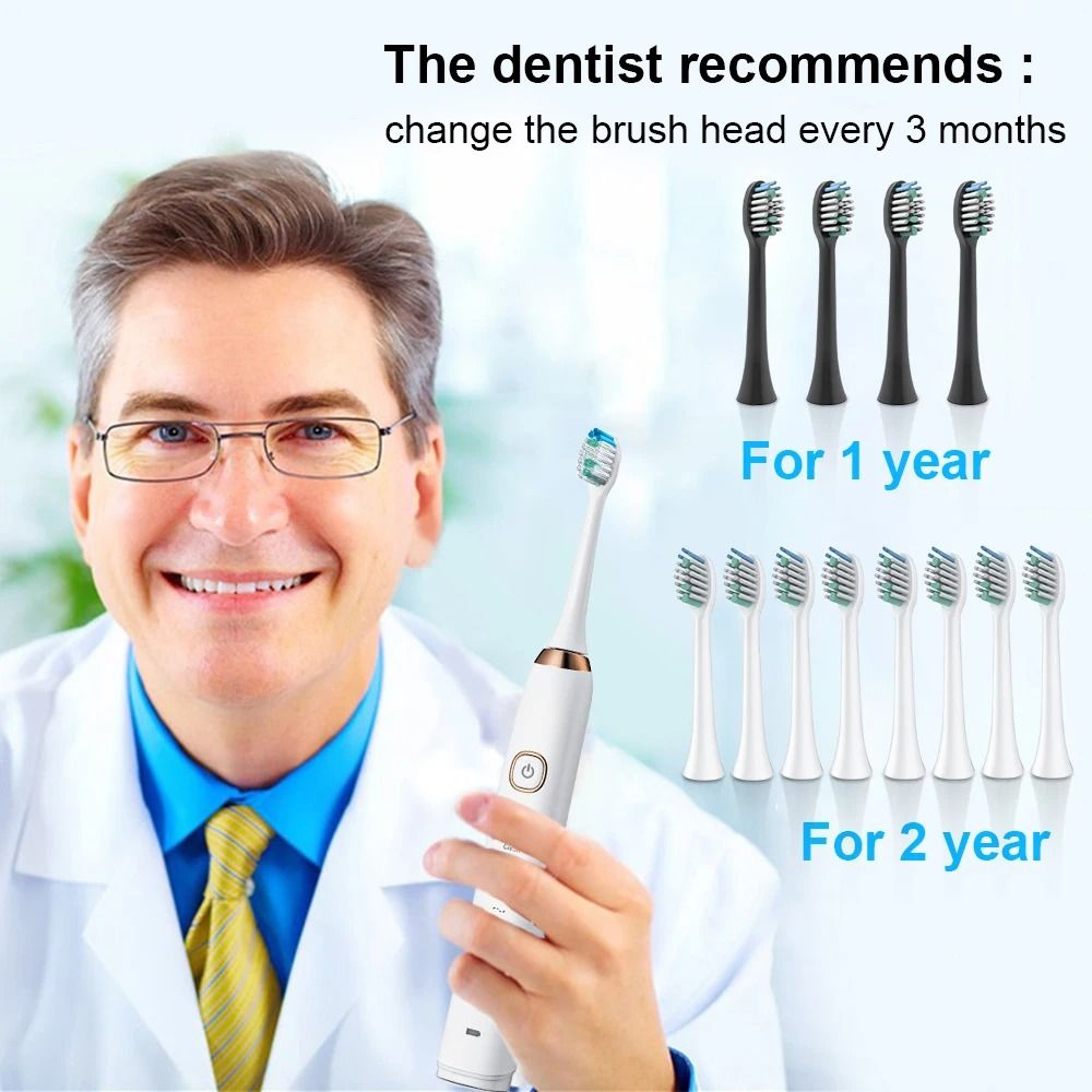 Sarmocare S100 USB Rechargeable Sonic Electric Toothbrush 5