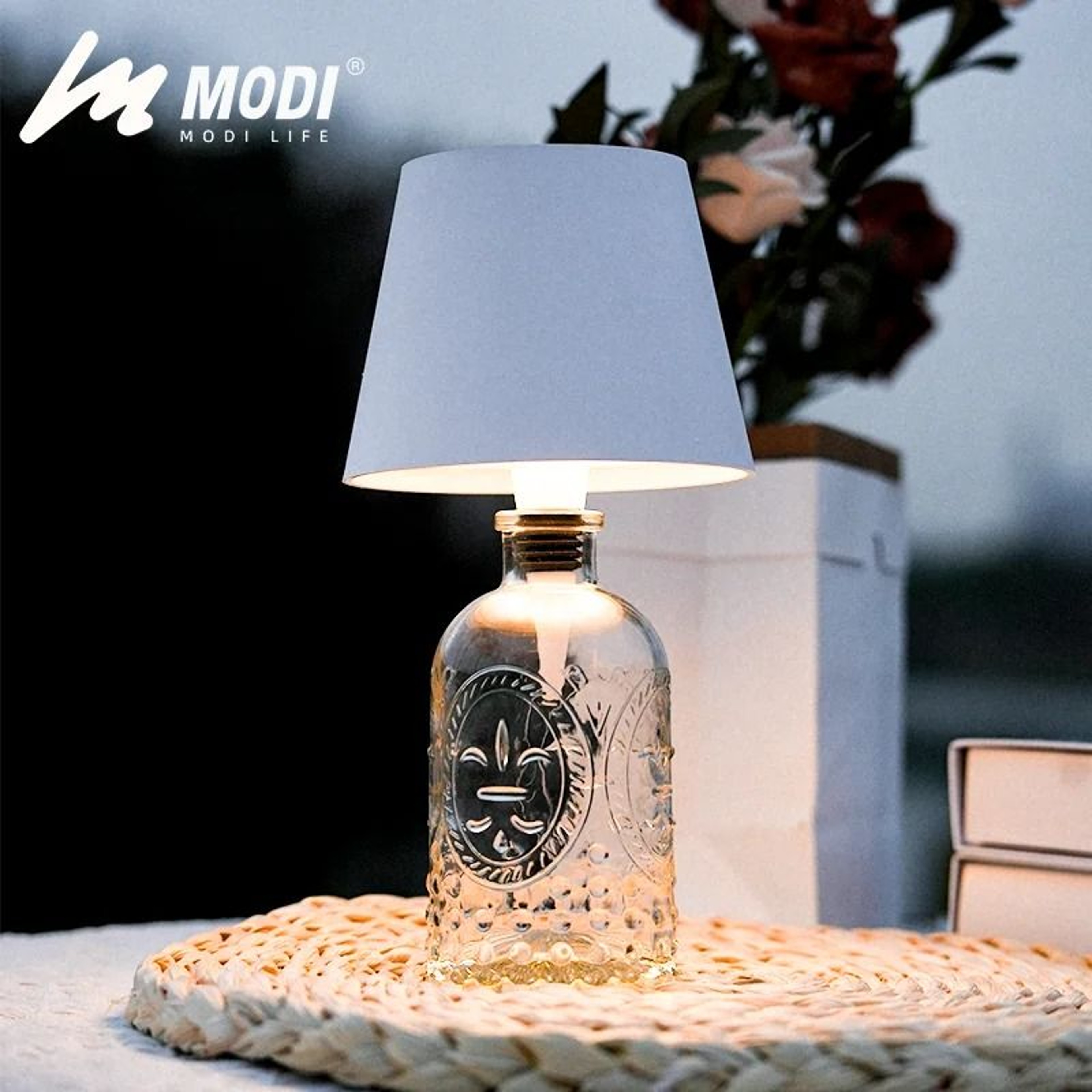 Wireless Wine Bottle Lamp Touch Control 3 Color Stepless Dimming Cork Light 0