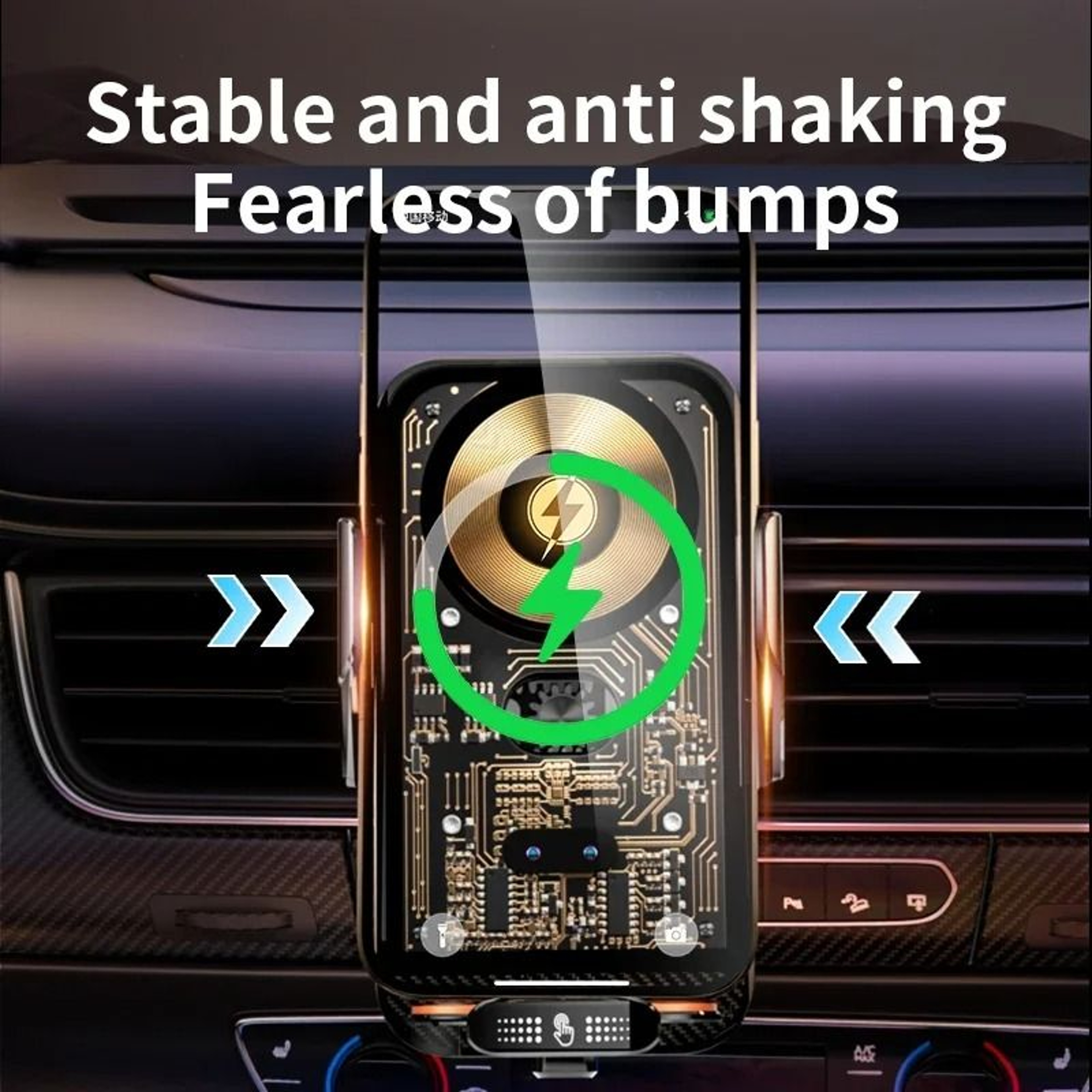 Car Phone Holder Wireless 66W Charger Air Vent Clip Universal 4