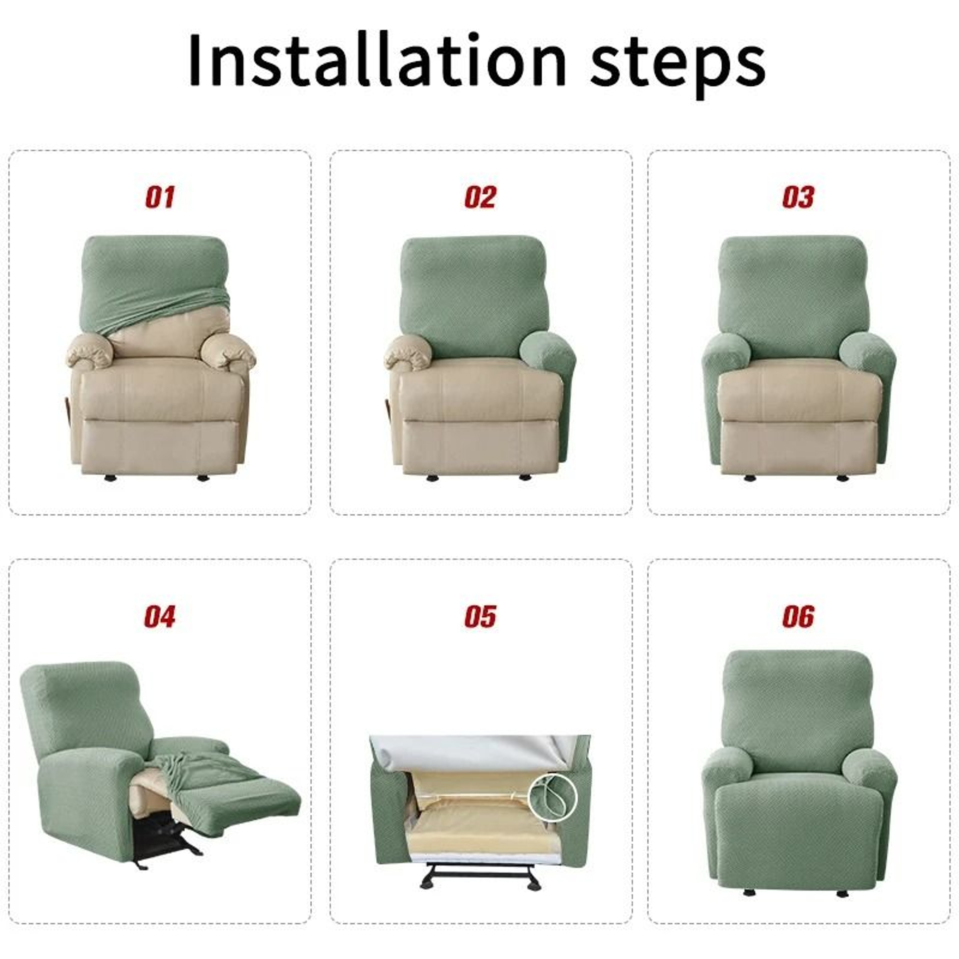 Waterproof Recliner Sofa Cover With Anti Slip Design For Living Room Armchair Protection 2