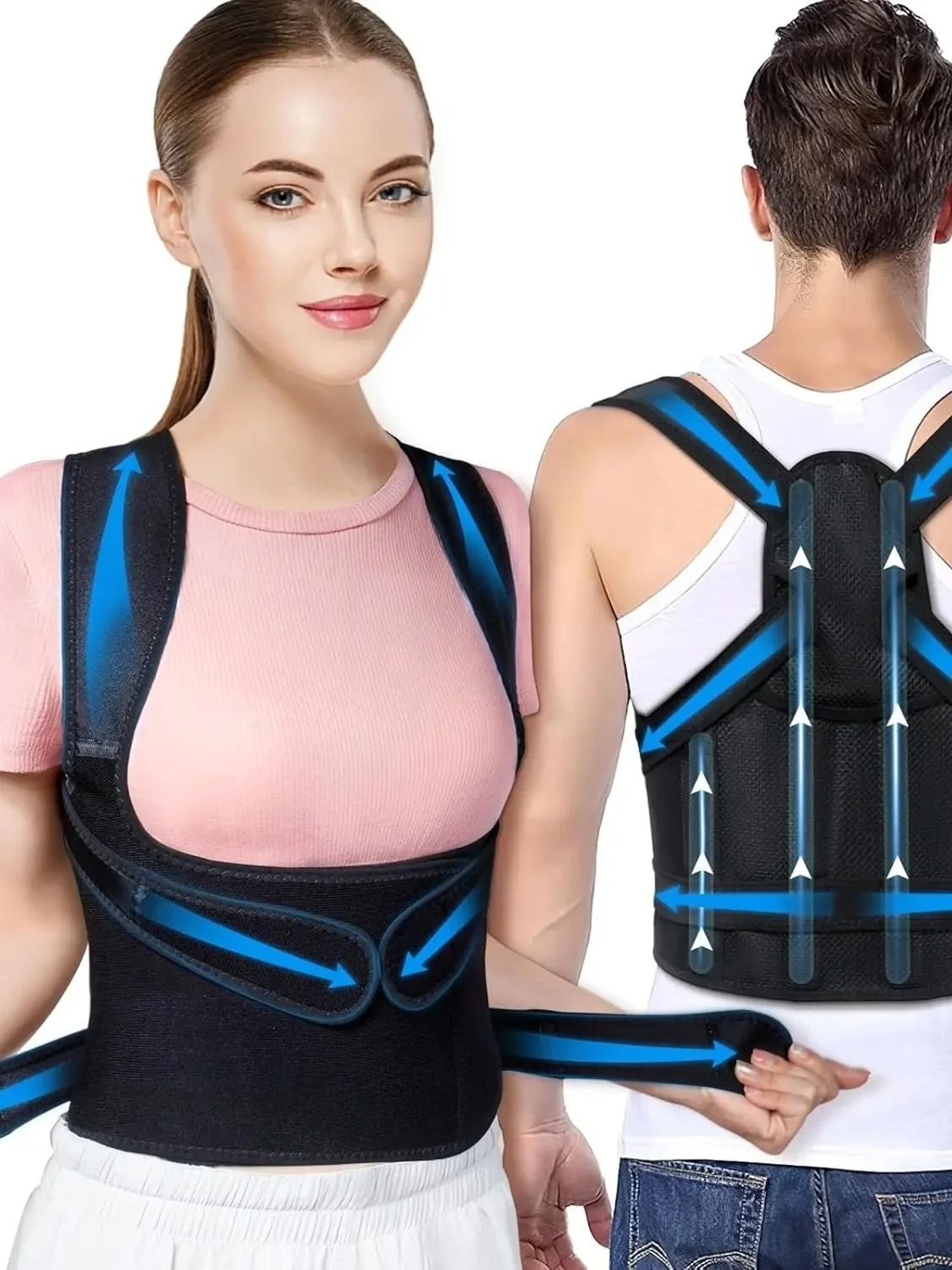 Back Brace Posture Corrector Full Back Support And Shoulder Straightener 6