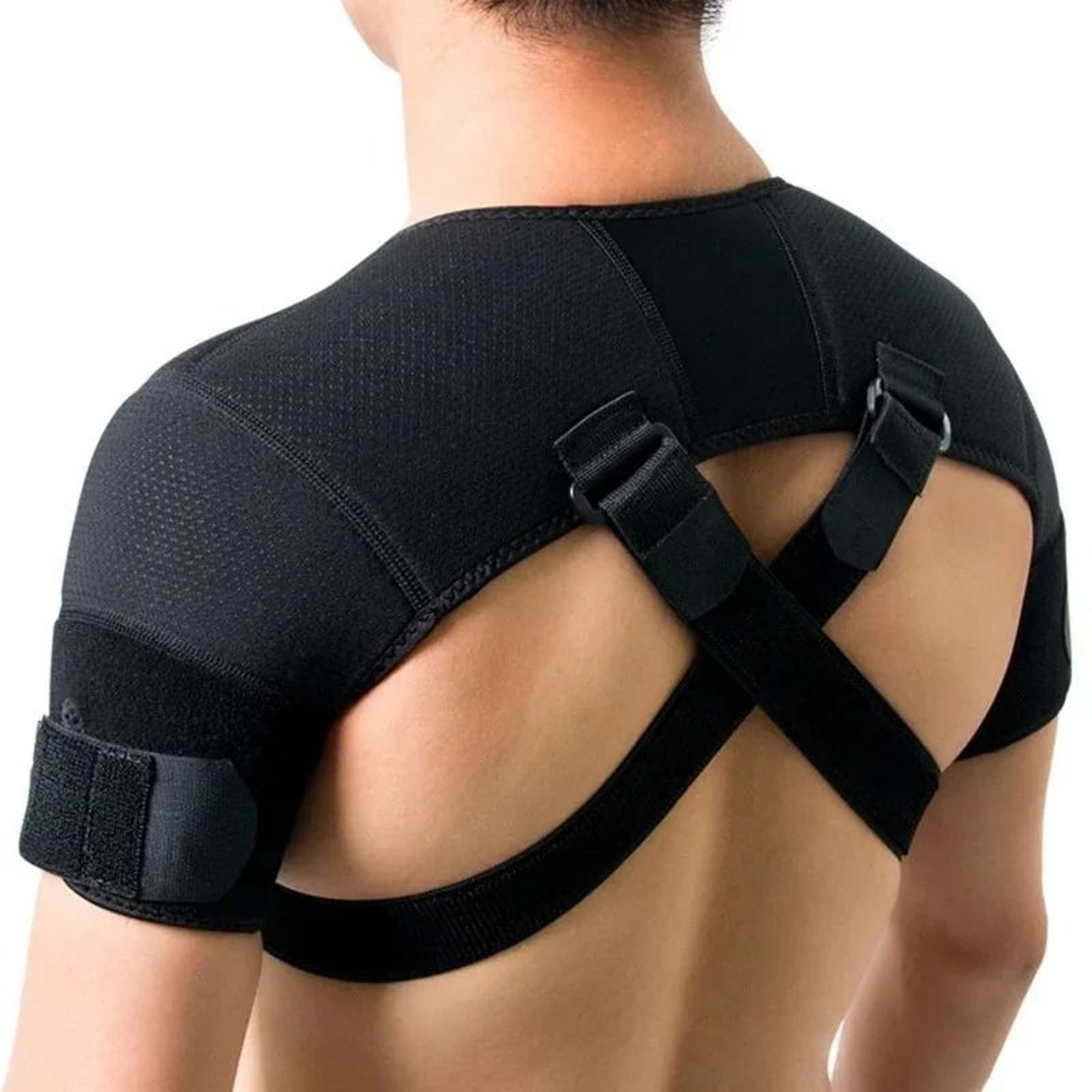 Adjustable Double Shoulder Brace Sports Support Belt For Back Pain Relief And Compression 2