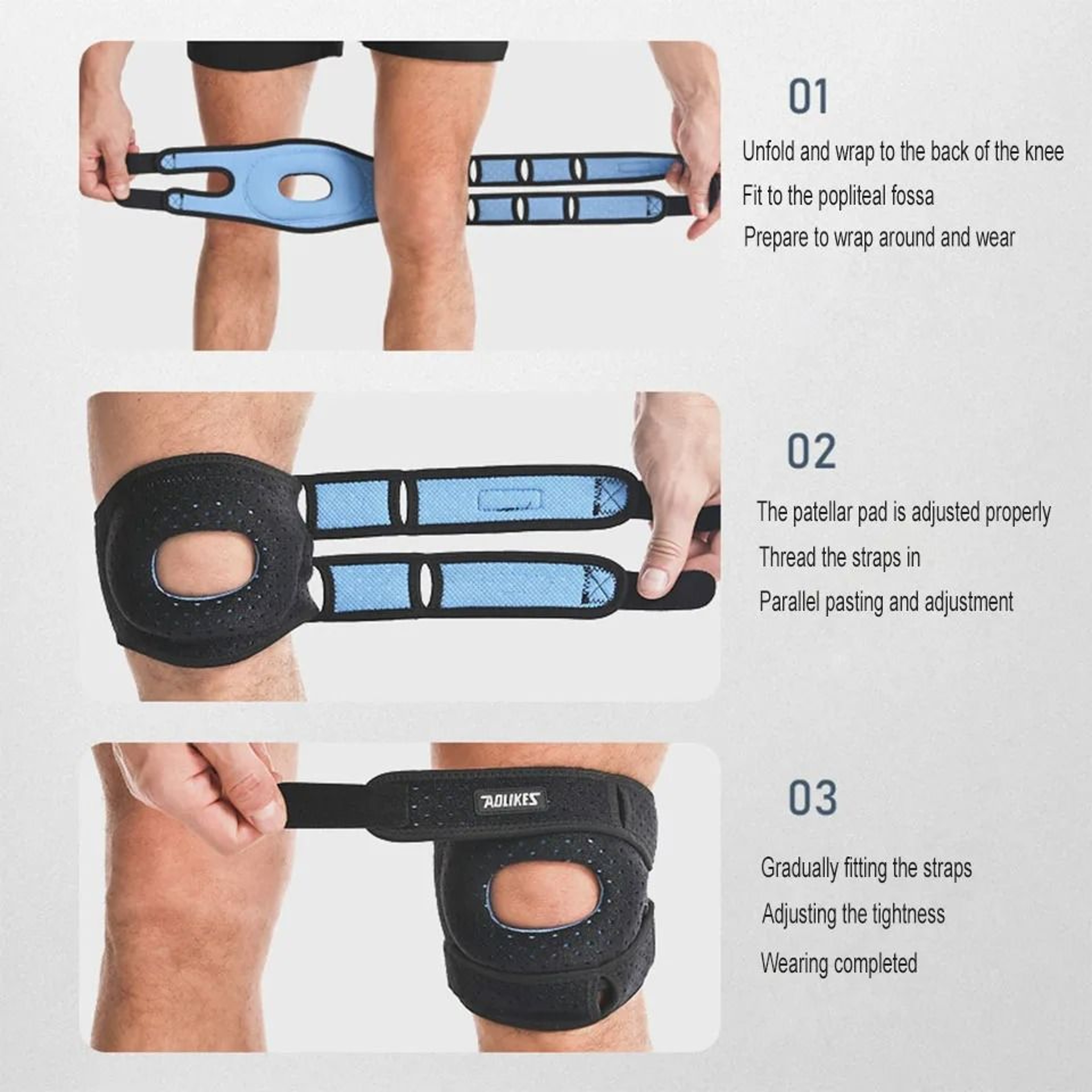 Patella Knee Brace Compression Sleeve Support For Pain Relief And Sports 5