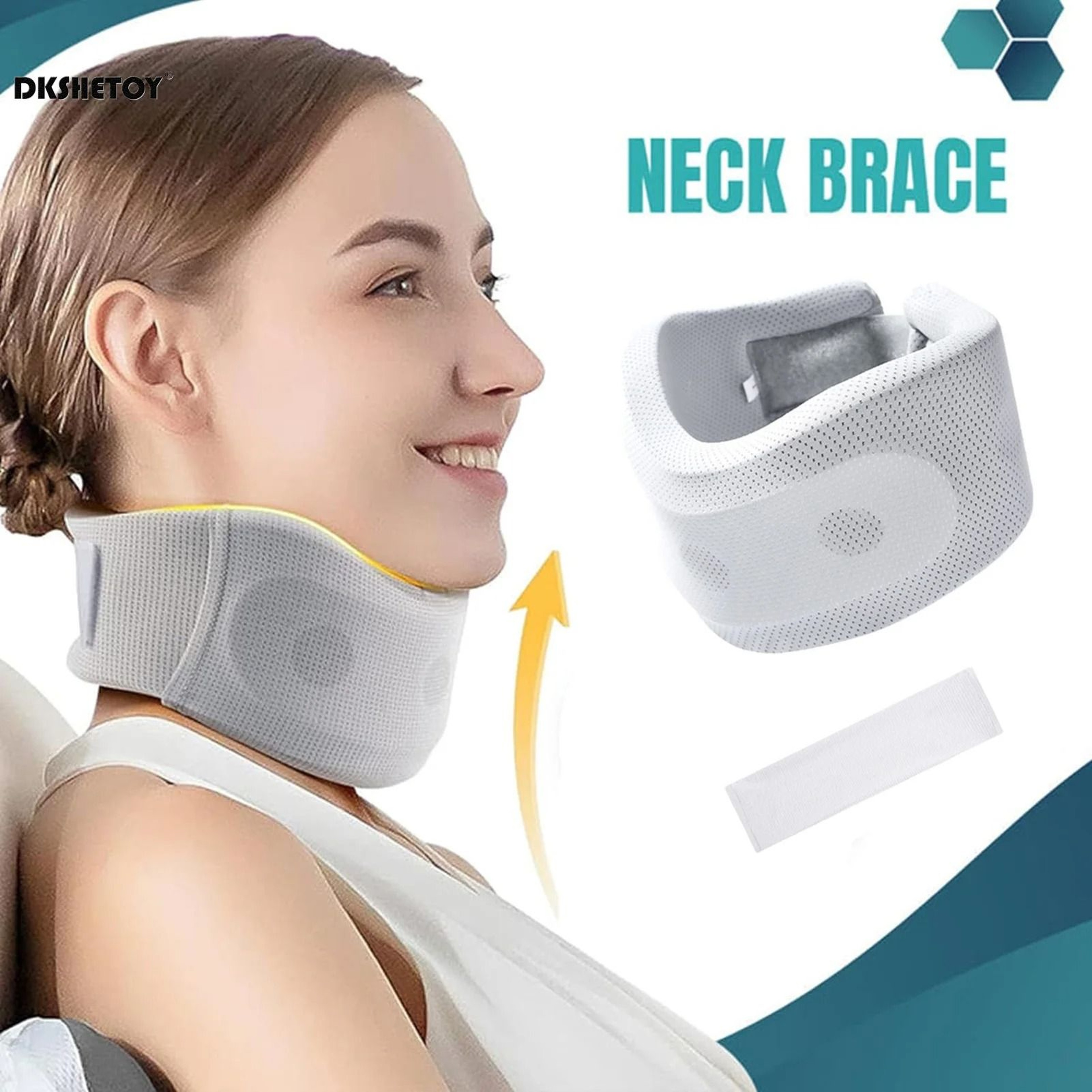 Soft Foam Neck Brace Support Adjustable Brace With Replacement Cover 0