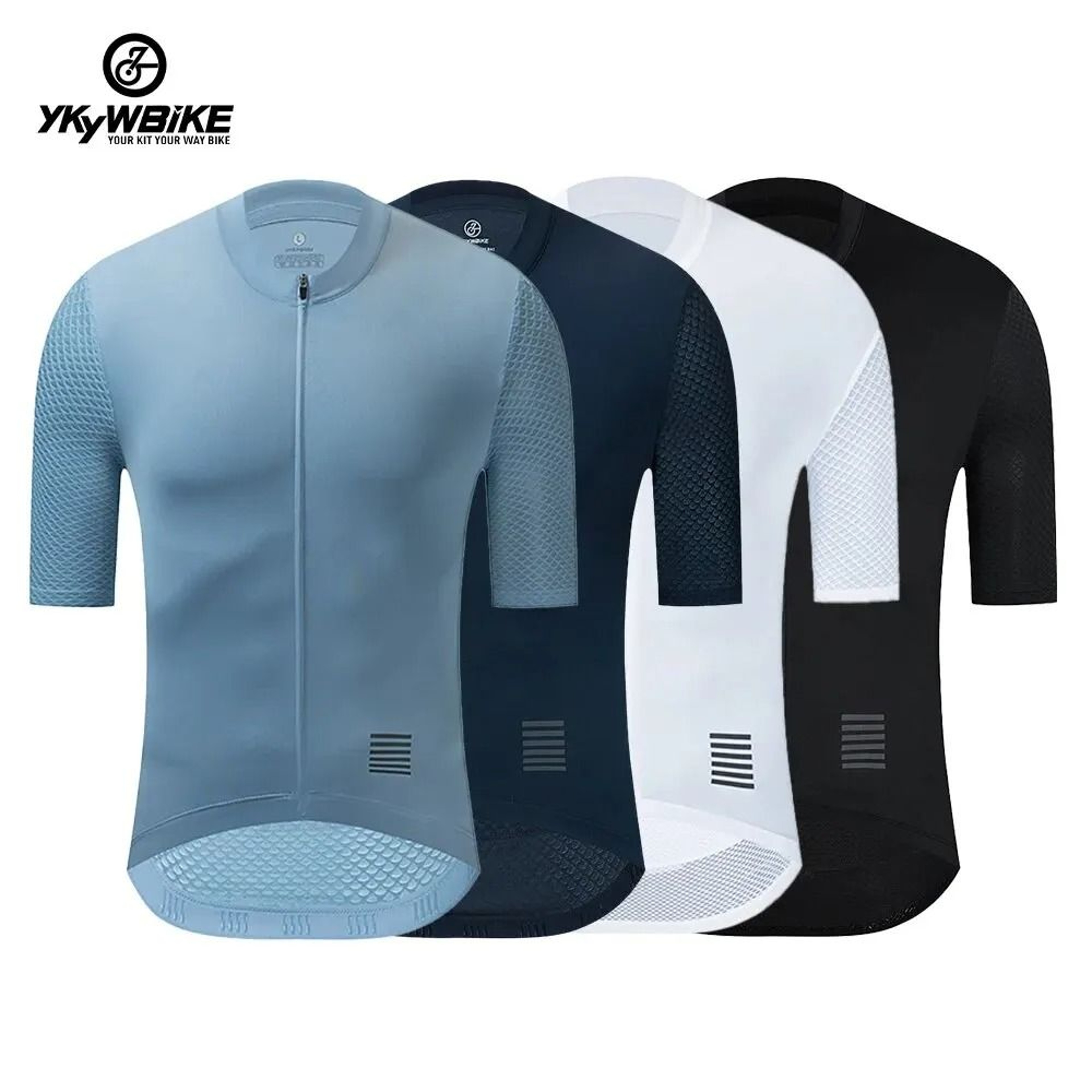Men Cycling Jersey Short Sleeve Breathable Reflective Mountain Bike Shirt For Summer Riding 0