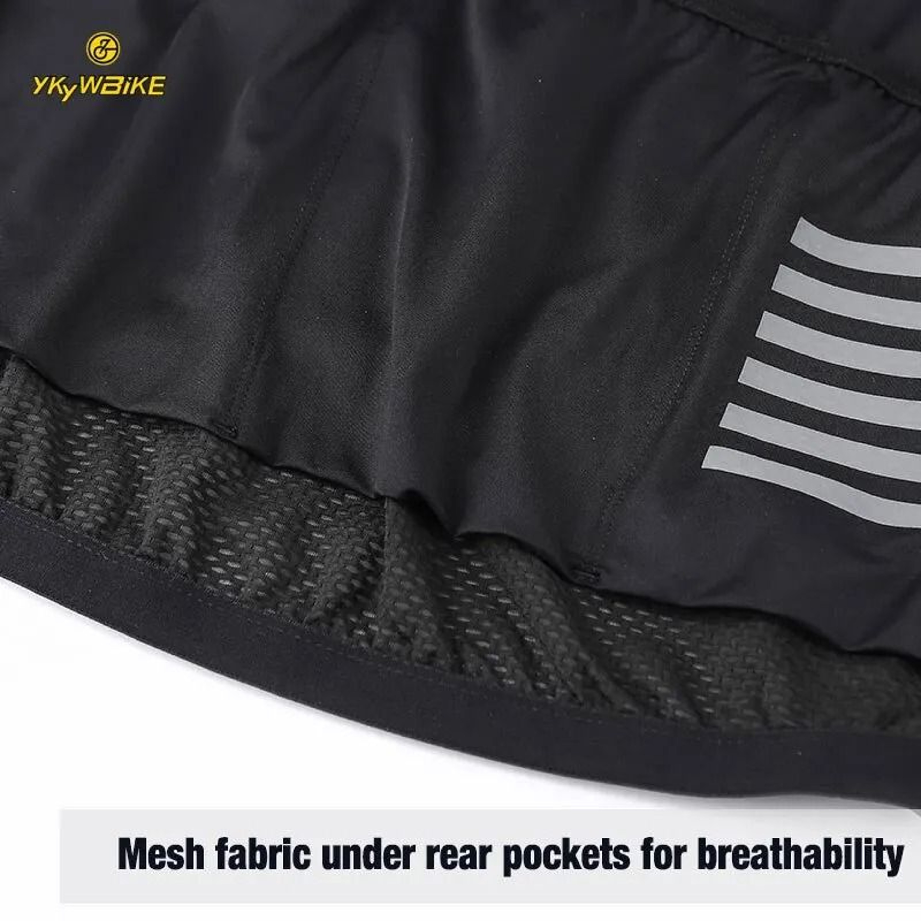 Men Cycling Jersey Short Sleeve Breathable Reflective Mountain Bike Shirt For Summer Riding 3