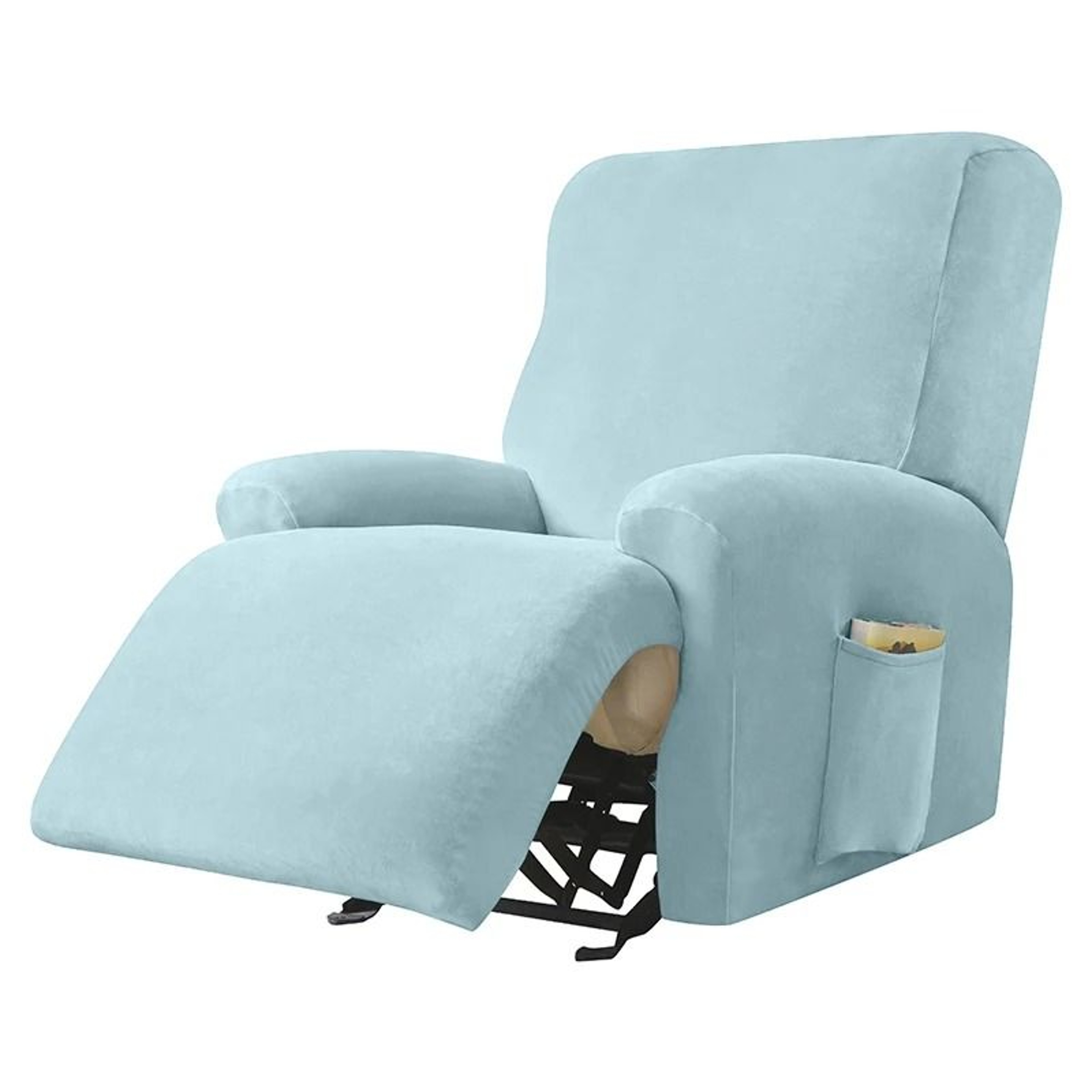 Stretch Recliner Sofa Cover One Seater Armchair Slipcover With Elastic Jacquard Fabric 20