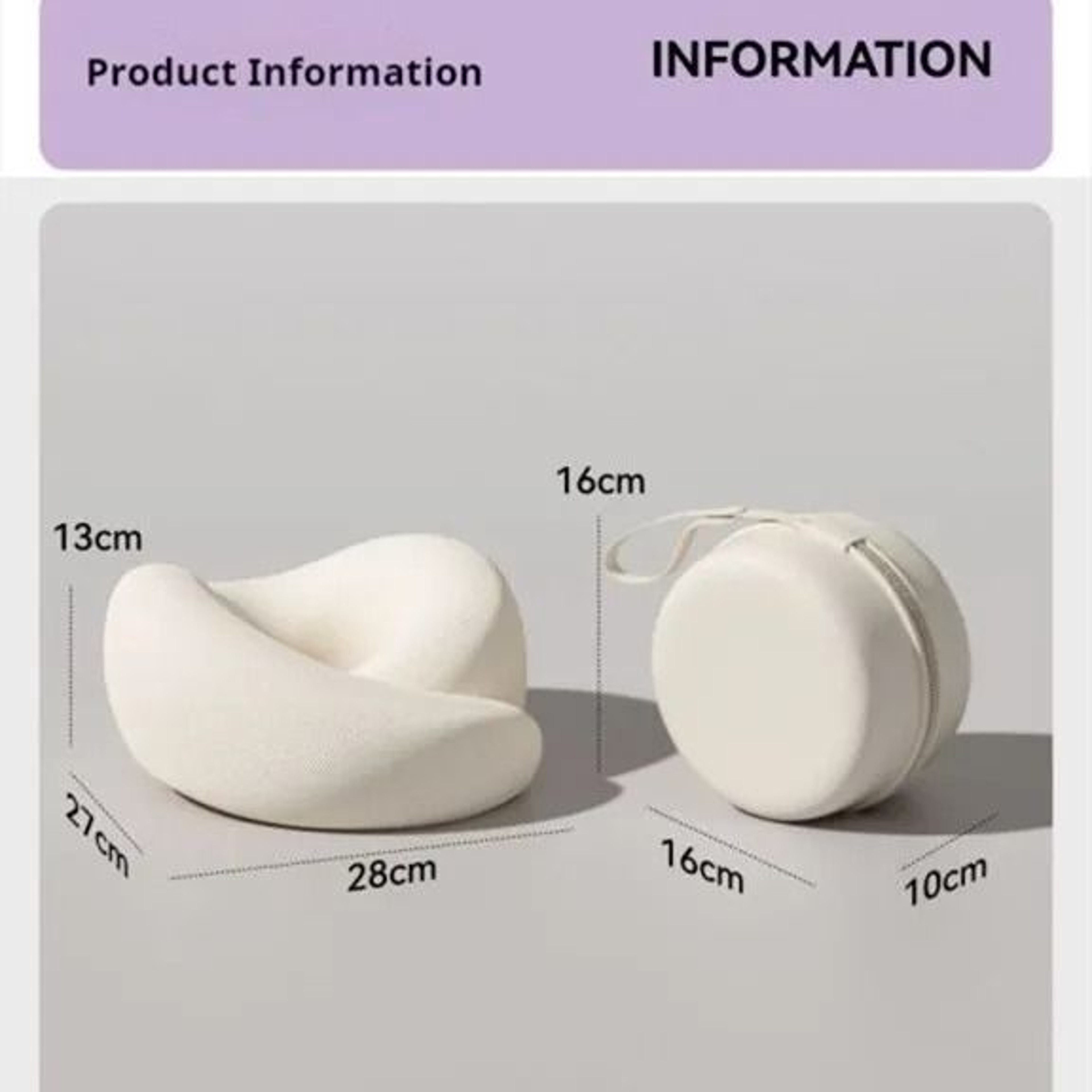 Memory Foam Neck Support Pillow Contour U Shape Travel Back Home Use 5
