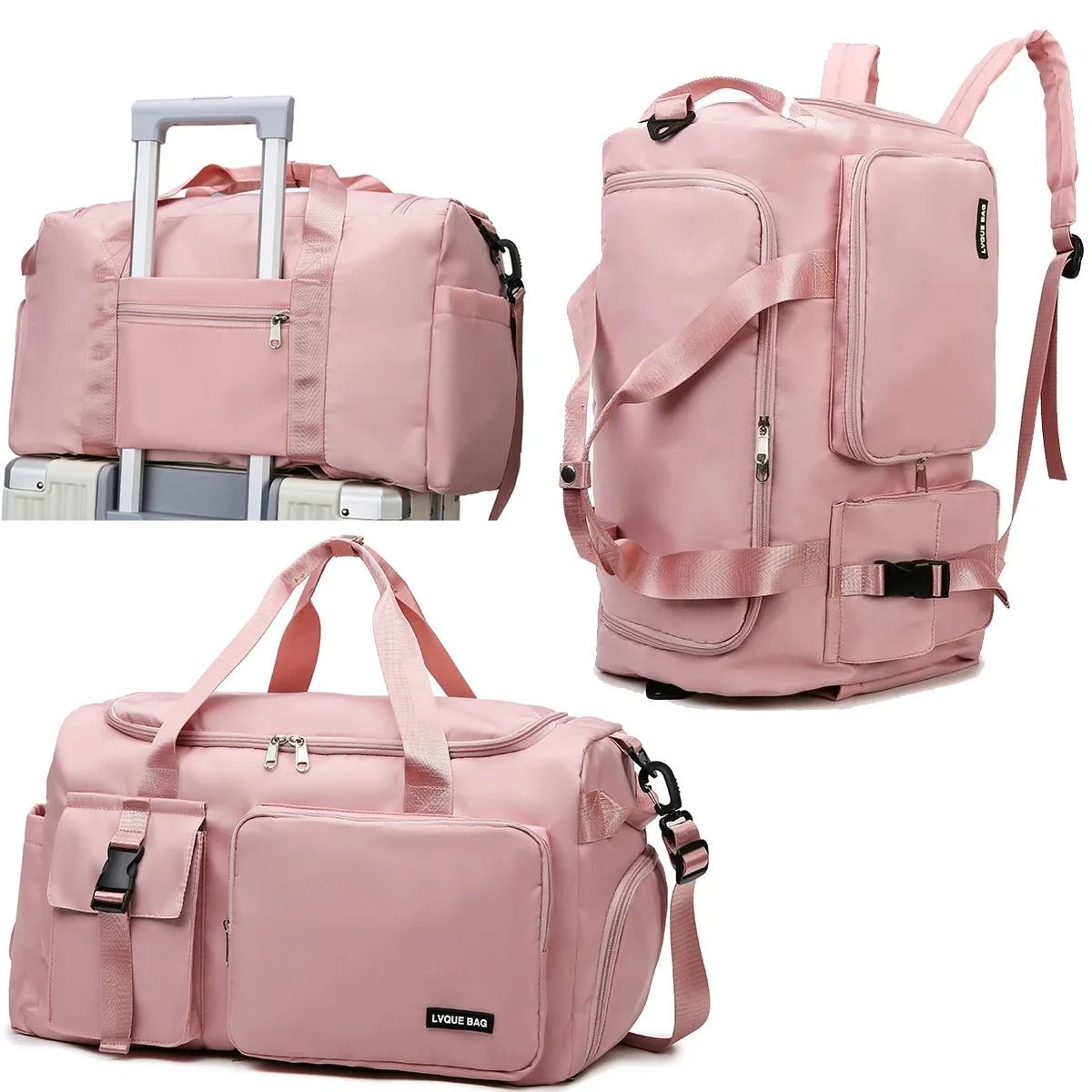 Dry Wet Sports Gym Duffel Bag Women Travel Shoulder Crossbody Weekender 0