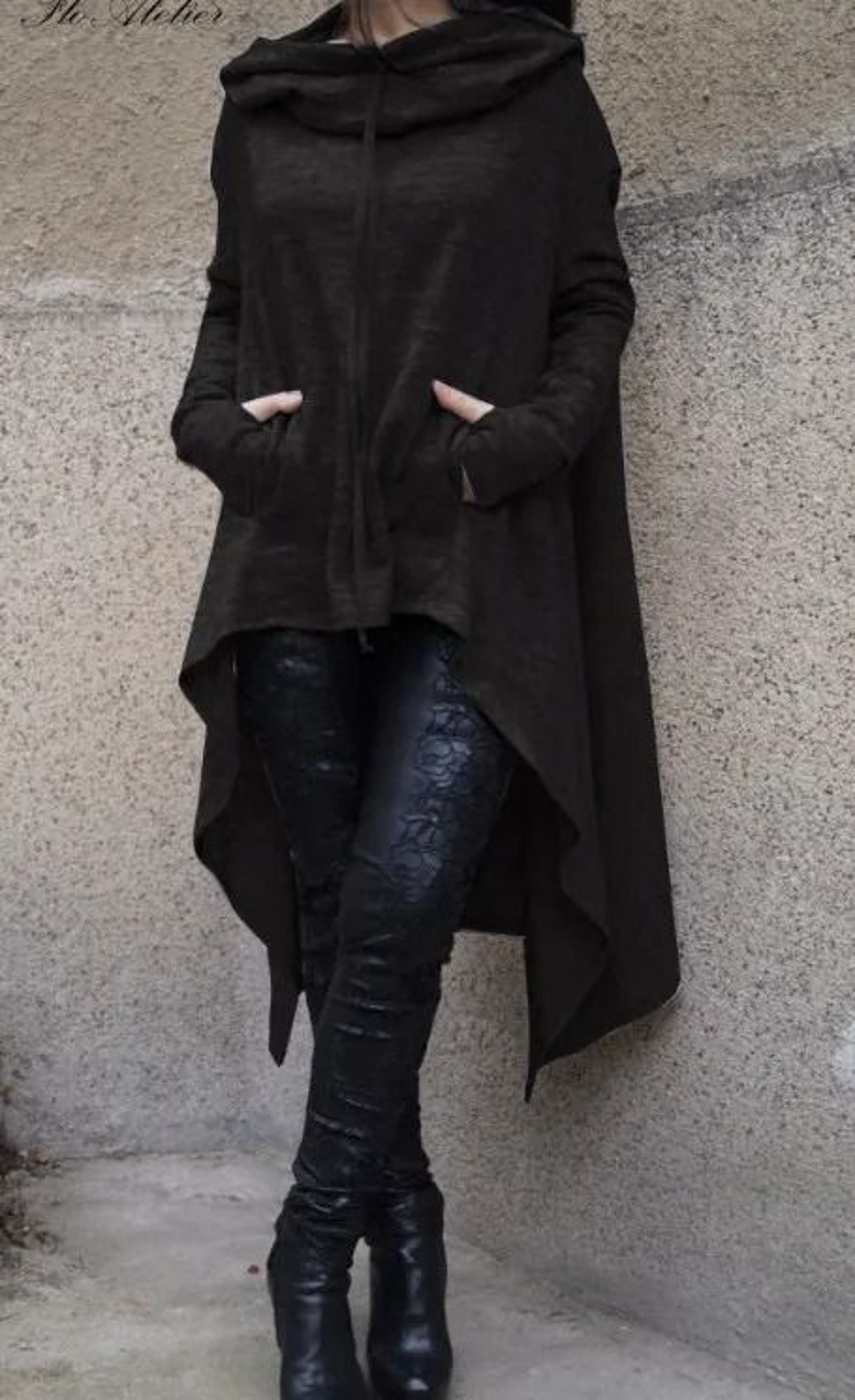 Women Long Oversized Hoodie Casual Solid Color Pullover With Plus Sizes S To 5XL 1