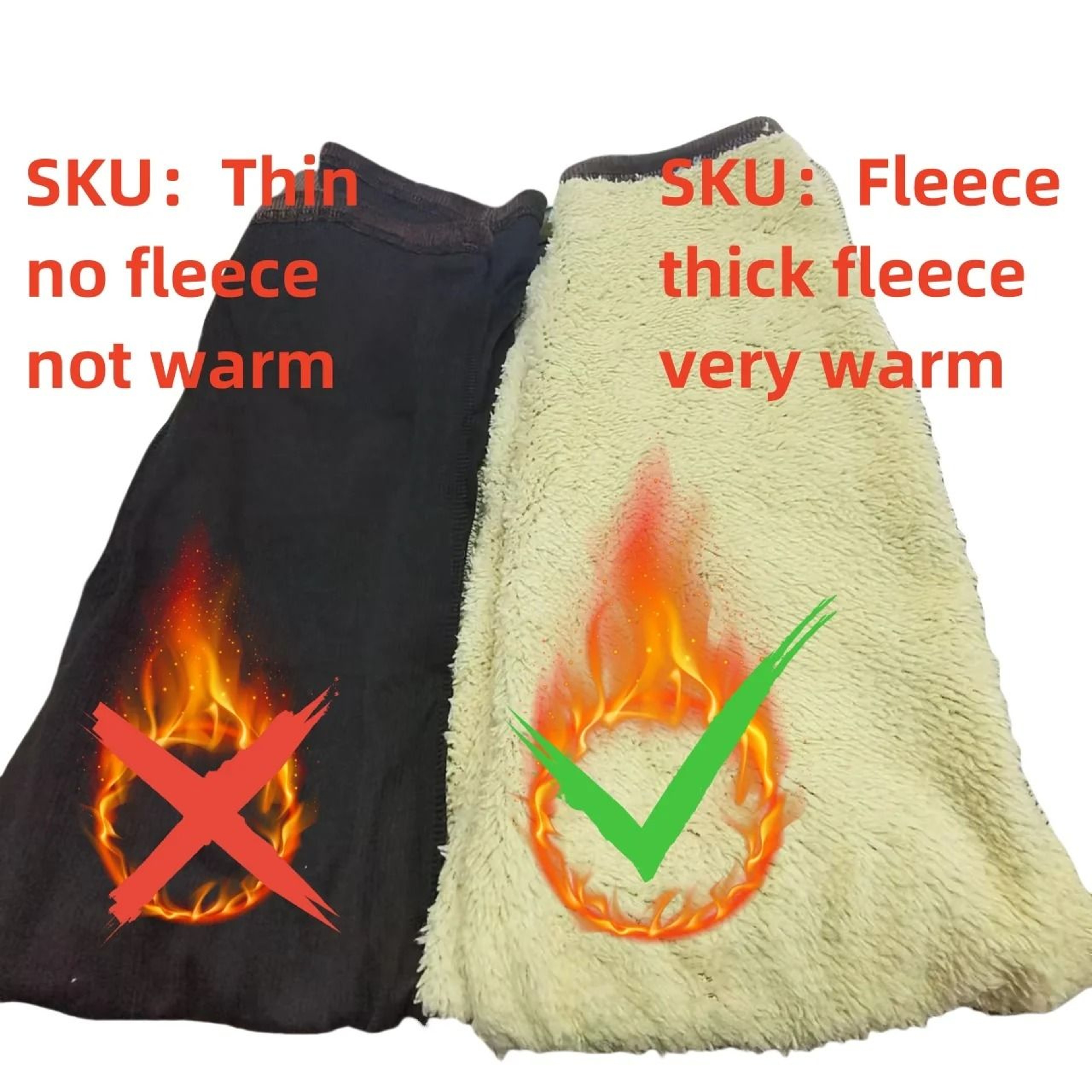 Women High Waist Corduroy Fleece Lined Warm Winter Pants 5