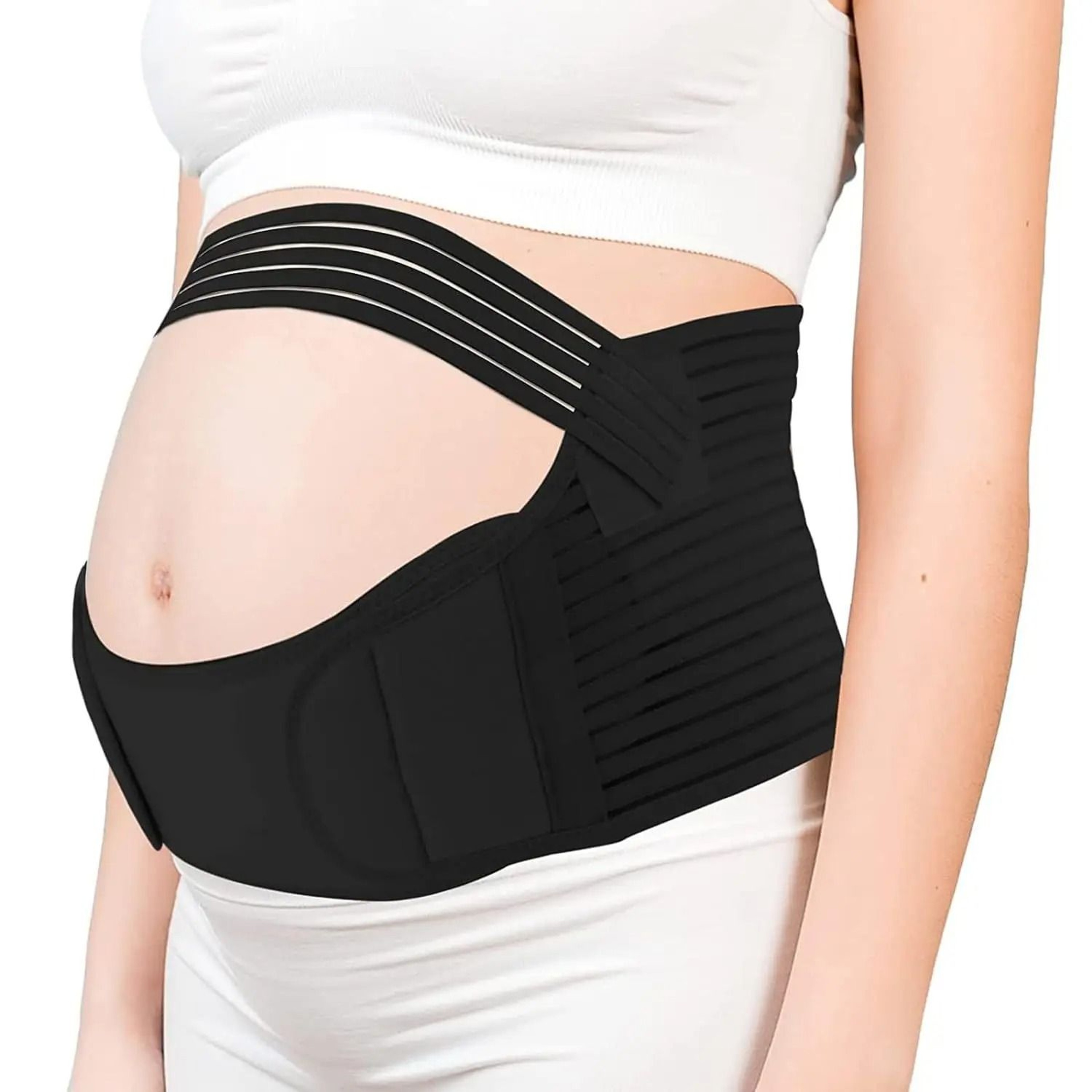 Maternity Support Belly Band Adjustable Back And Waist Care Brace 4