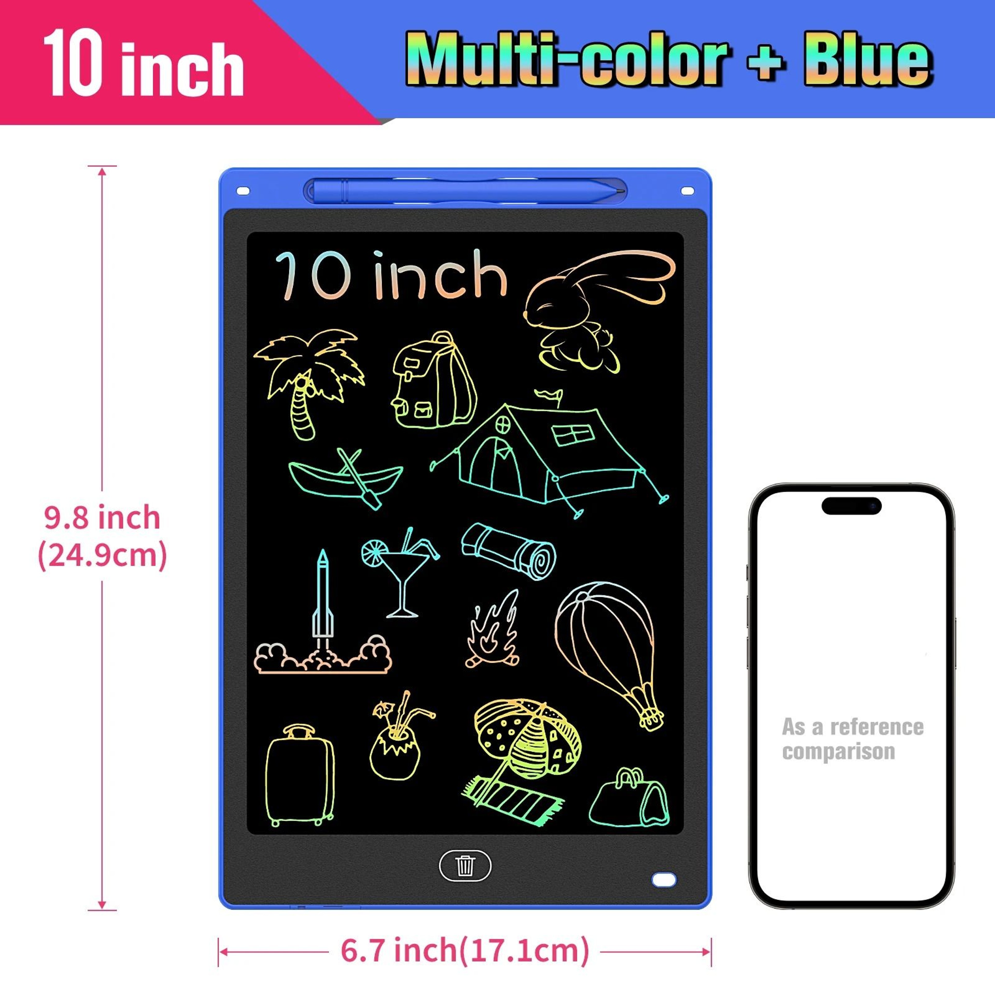 LCD Writing Tablet Digital Drawing Pad For Kids 85 10 And 12 Inch 6