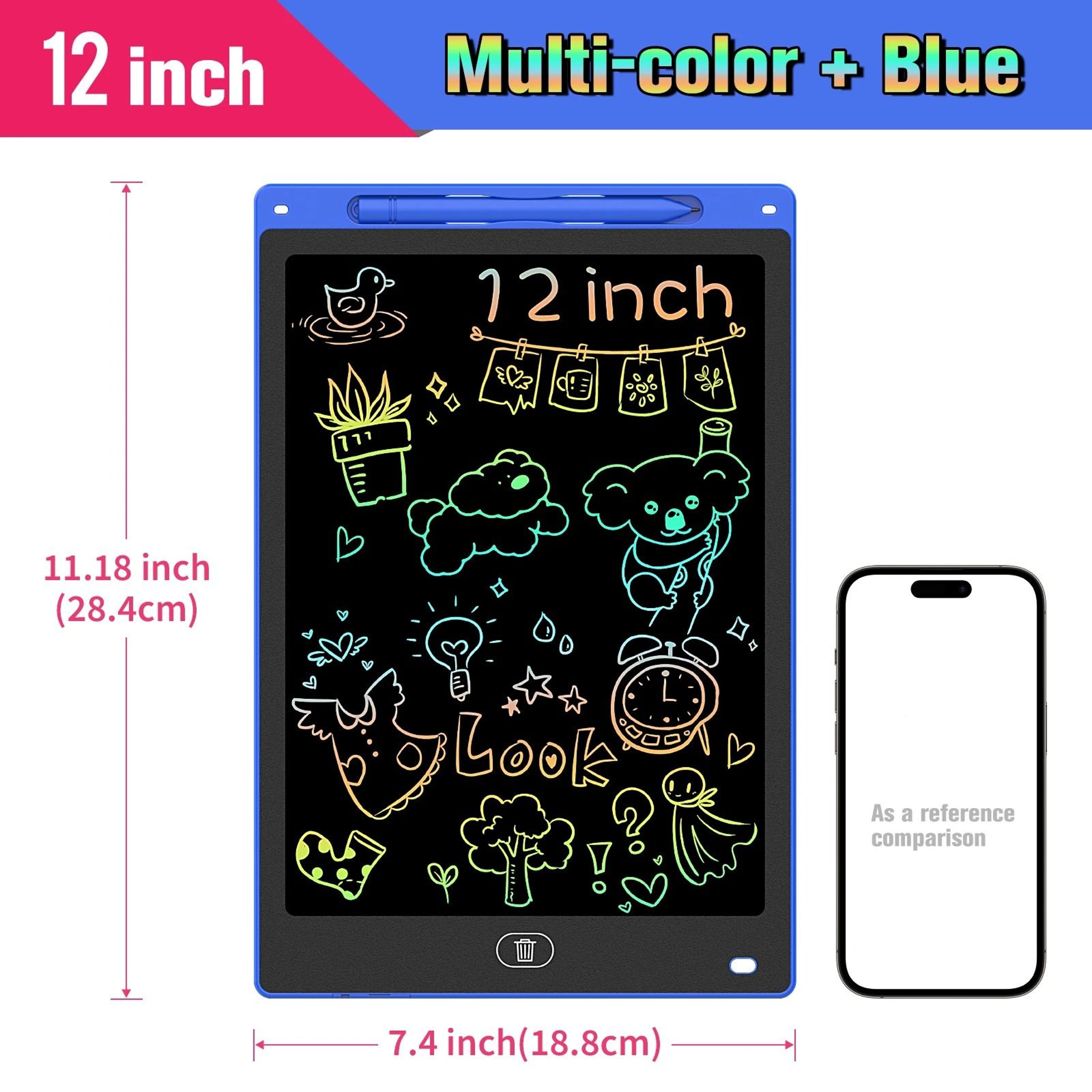 LCD Writing Tablet Digital Drawing Pad For Kids 85 10 And 12 Inch 17
