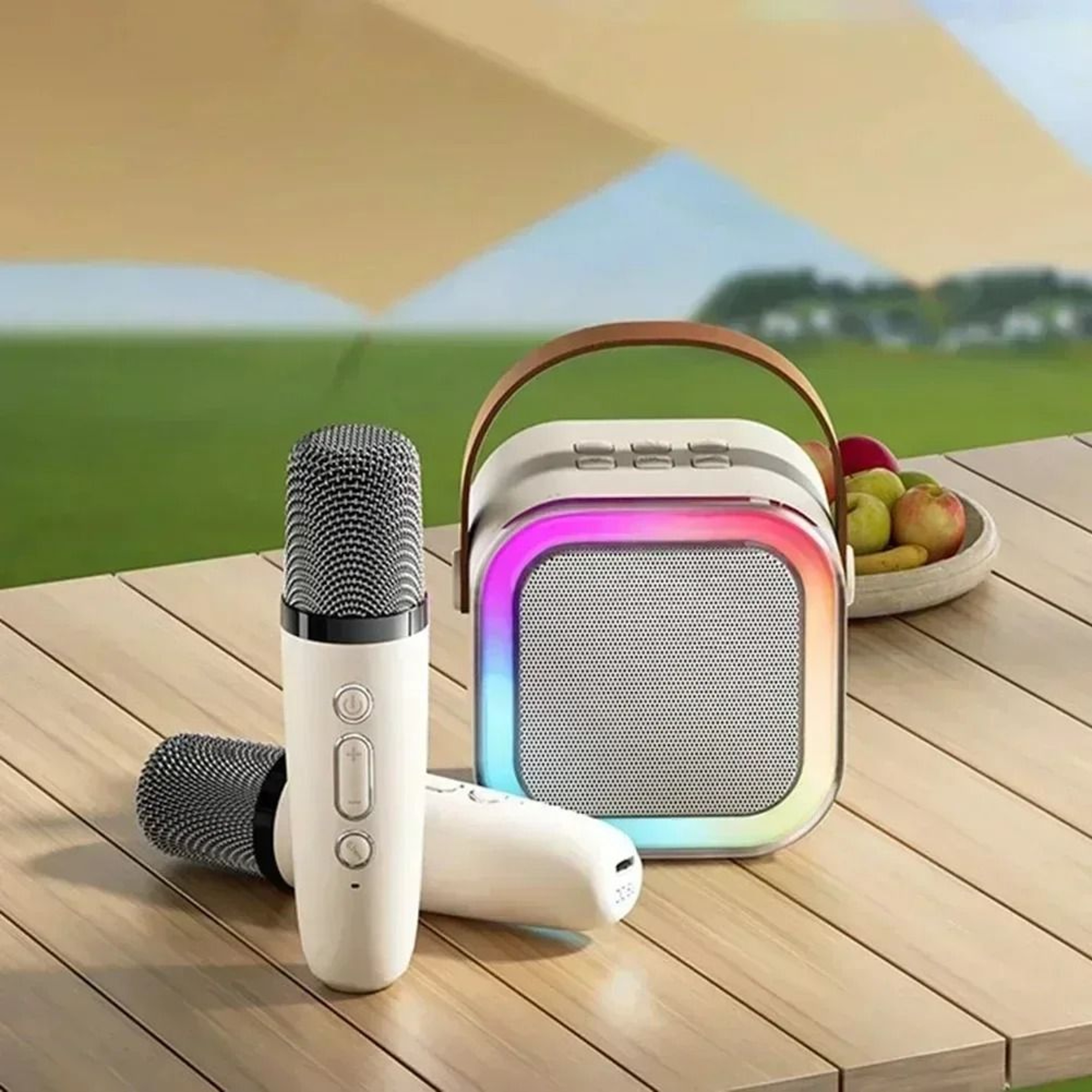 K12 Bluetooth Speaker Portable Wireless Karaoke Machine With Microphone 2
