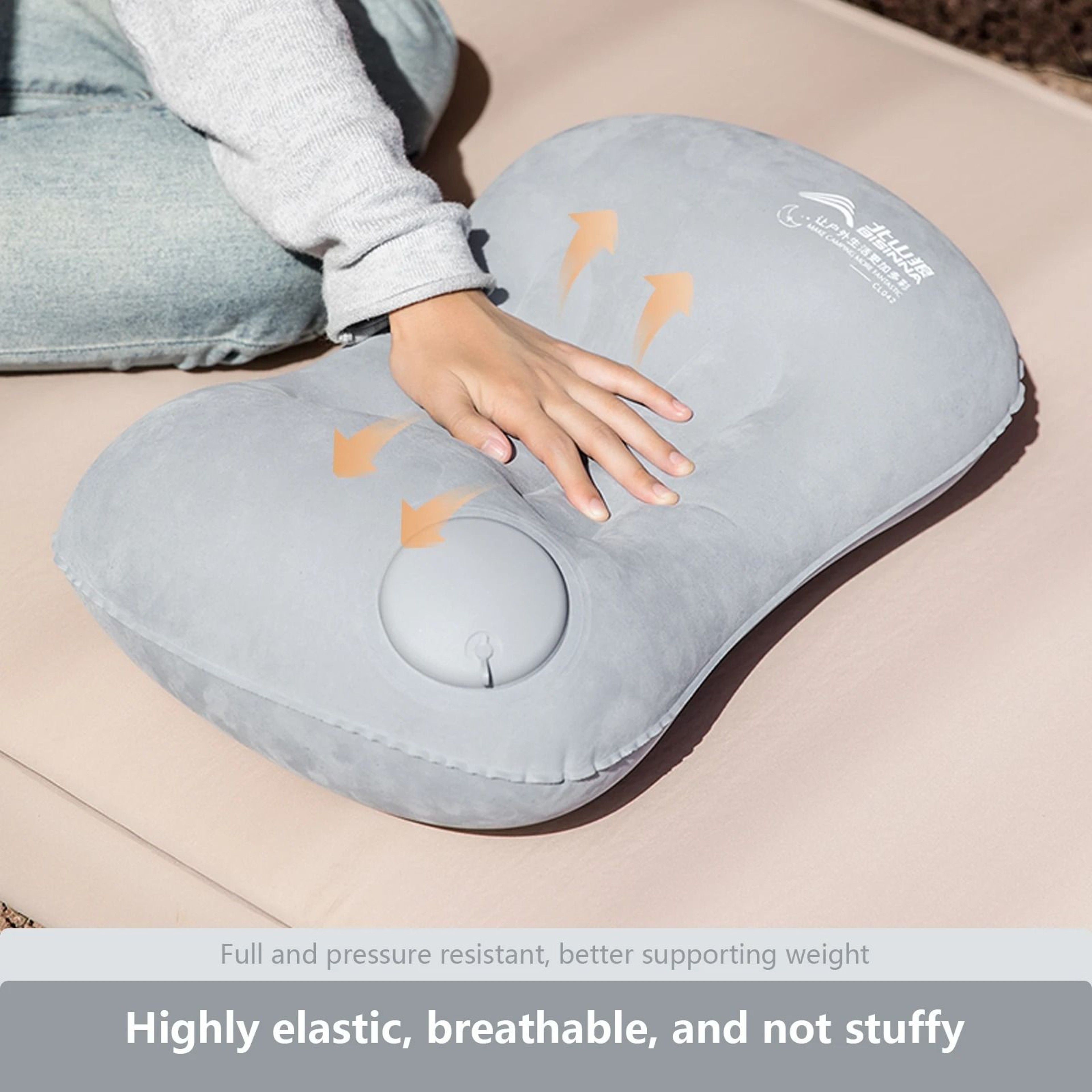 BISINNA Camping Inflatable Pillow Portable Ultralight Travel Air Pillow For Neck And Lumbar Support 3
