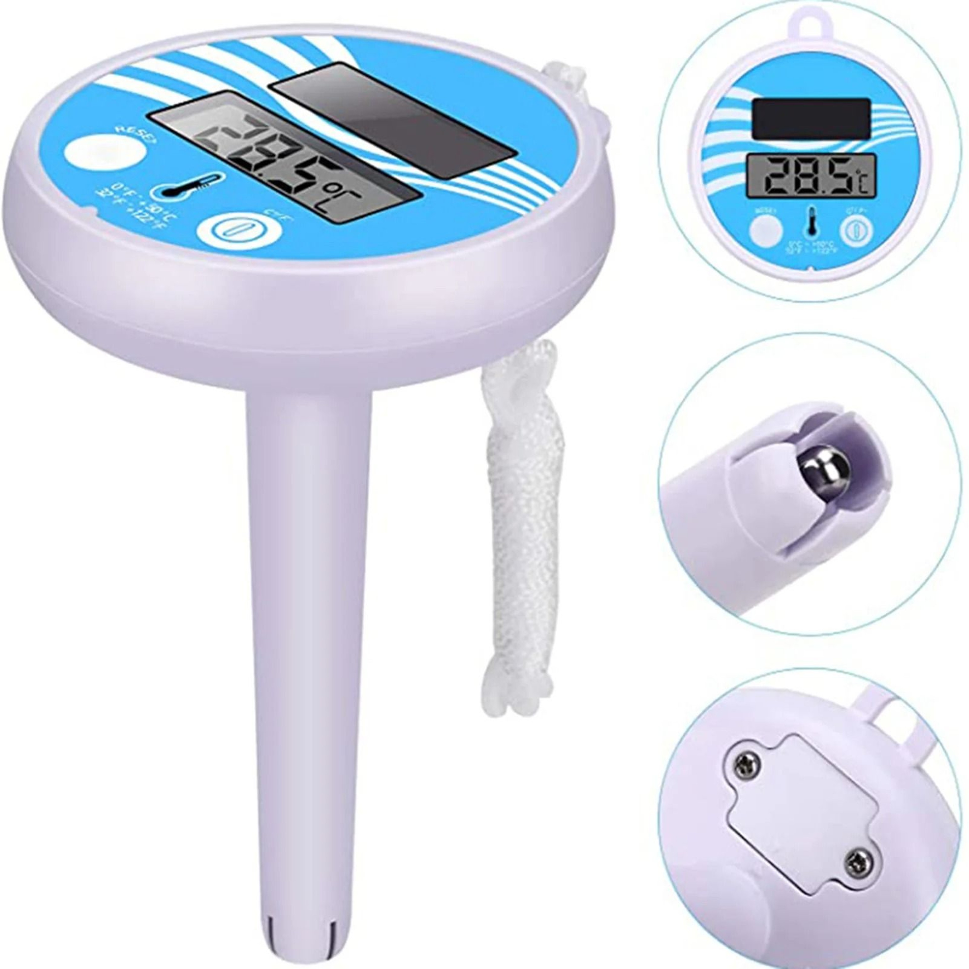 Waterproof Solar Swimming Pool Thermometer Accurate Readings For Pools 2