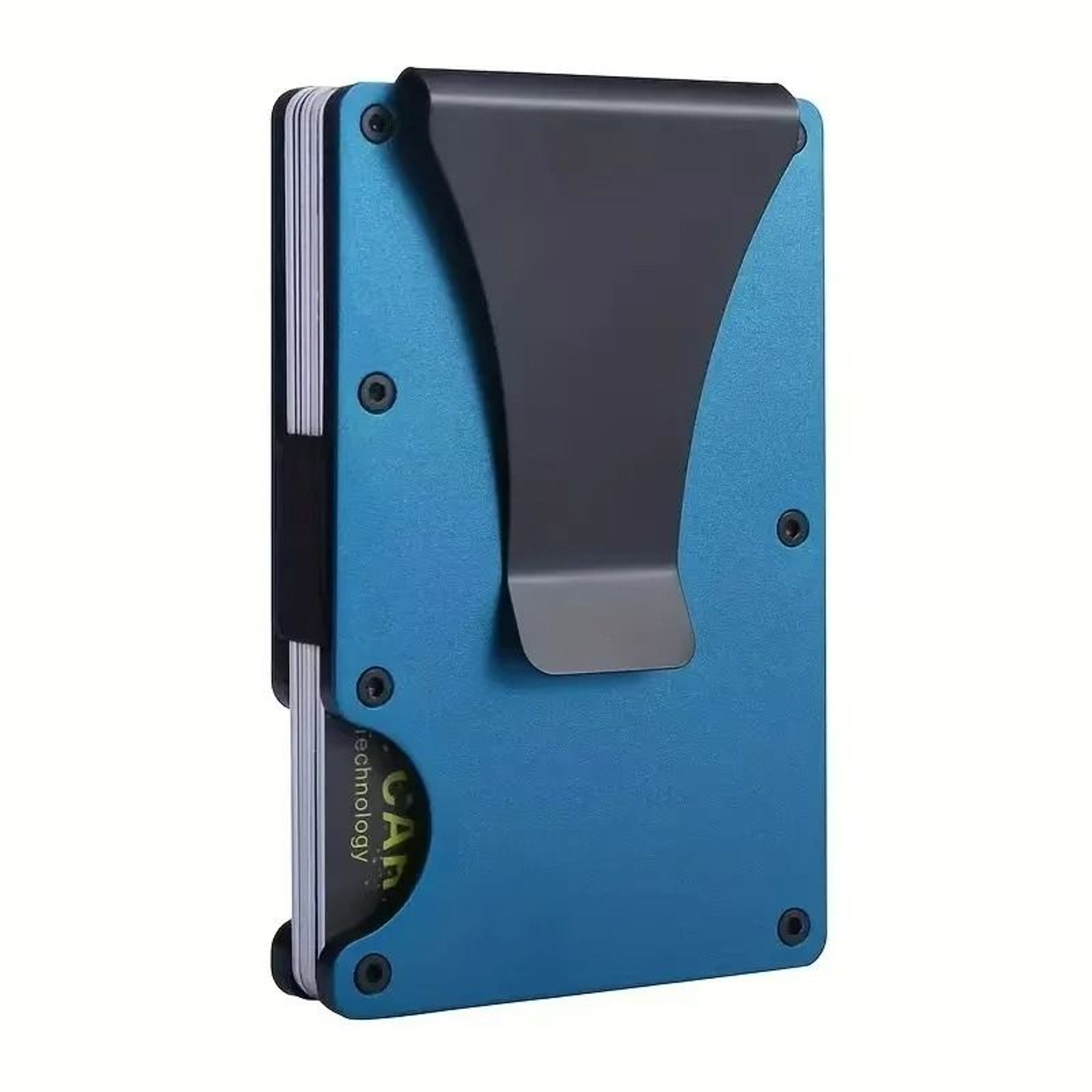Slim RFID Blocking Metal Wallet With Money Clip For Men 6