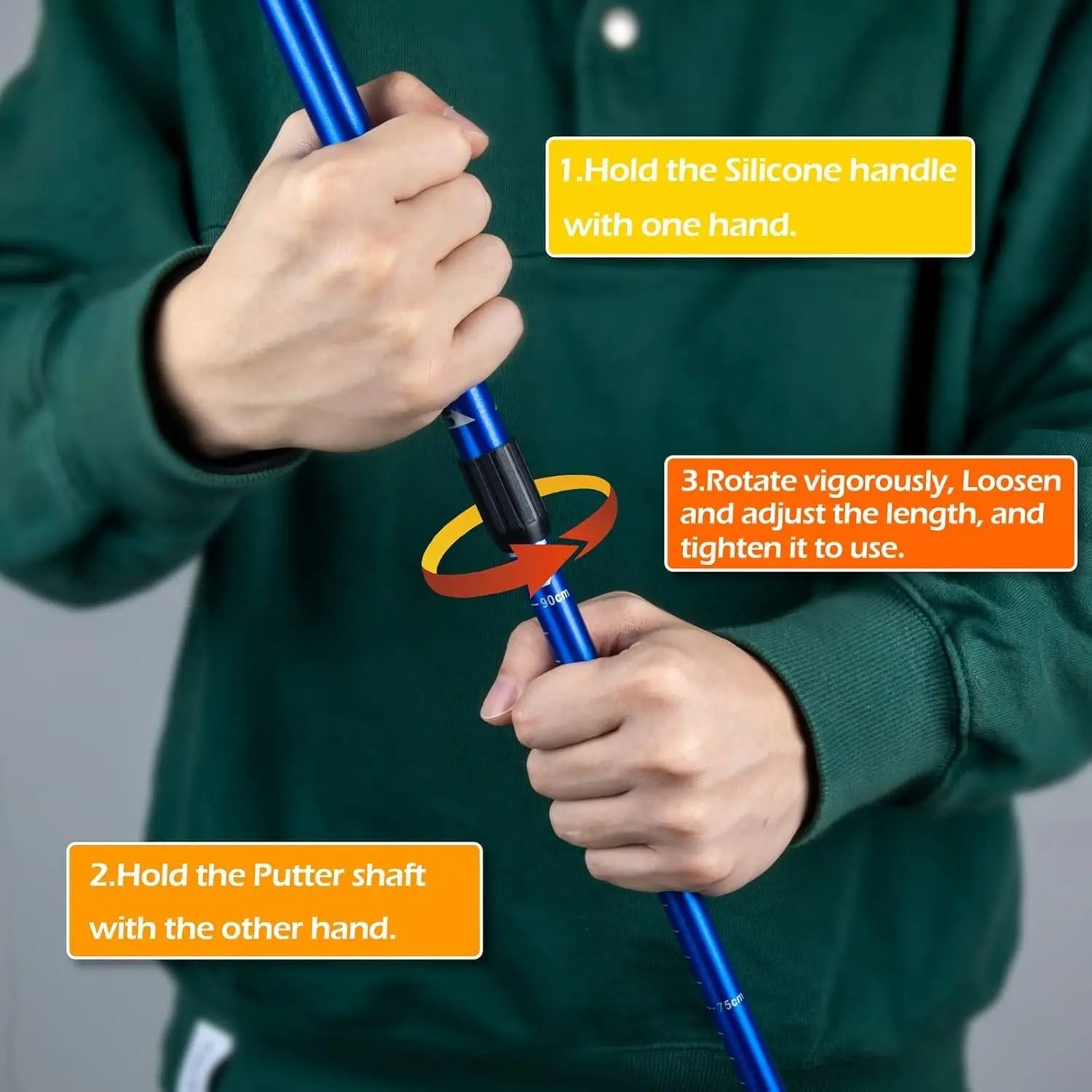 Mini Adjustable Golf Putter Two Way For Men Women And Kids 3