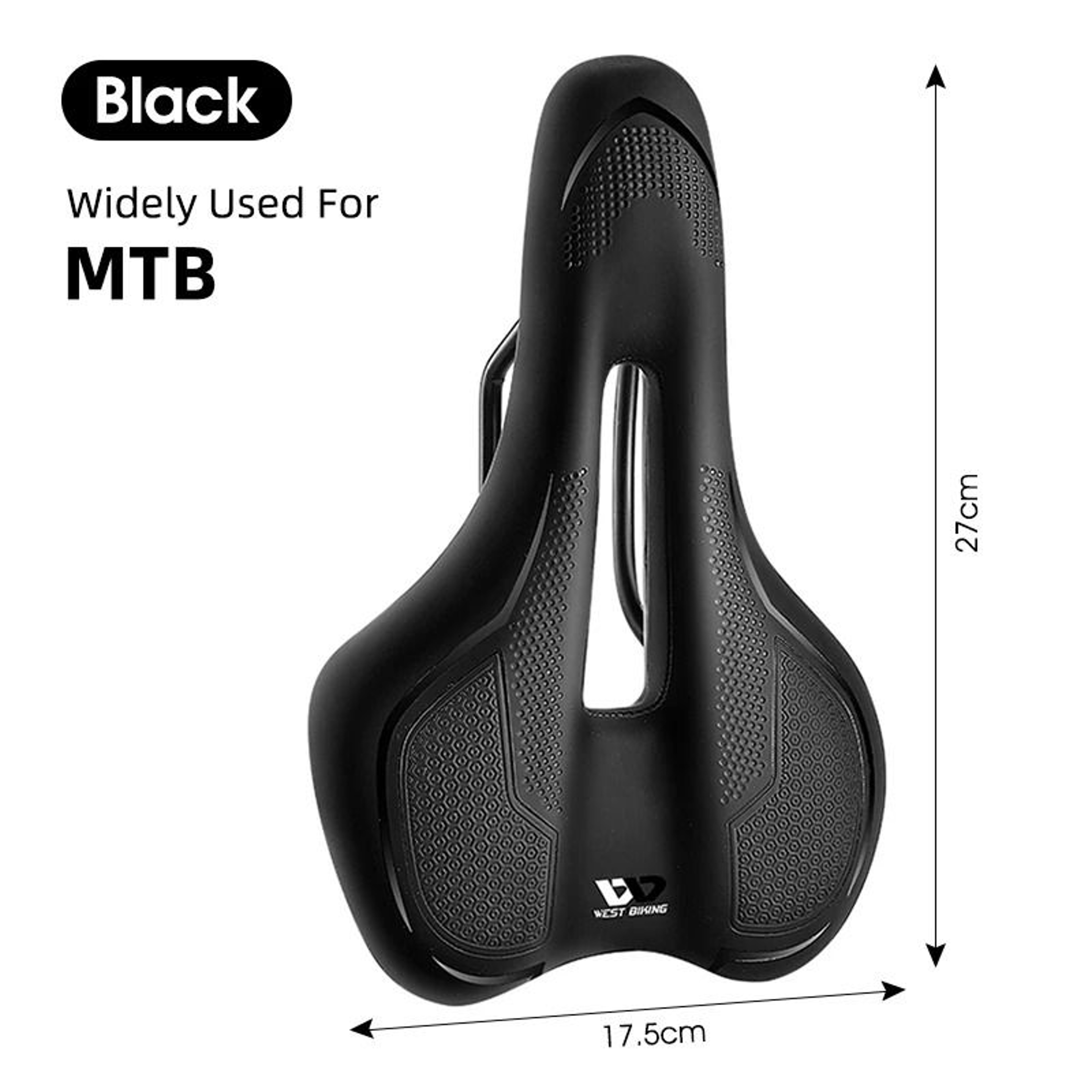West Biking MTB Bike Bicycle Saddle Rail Hollow Breathable Absorption Rainproof Comfortable Sponge  7