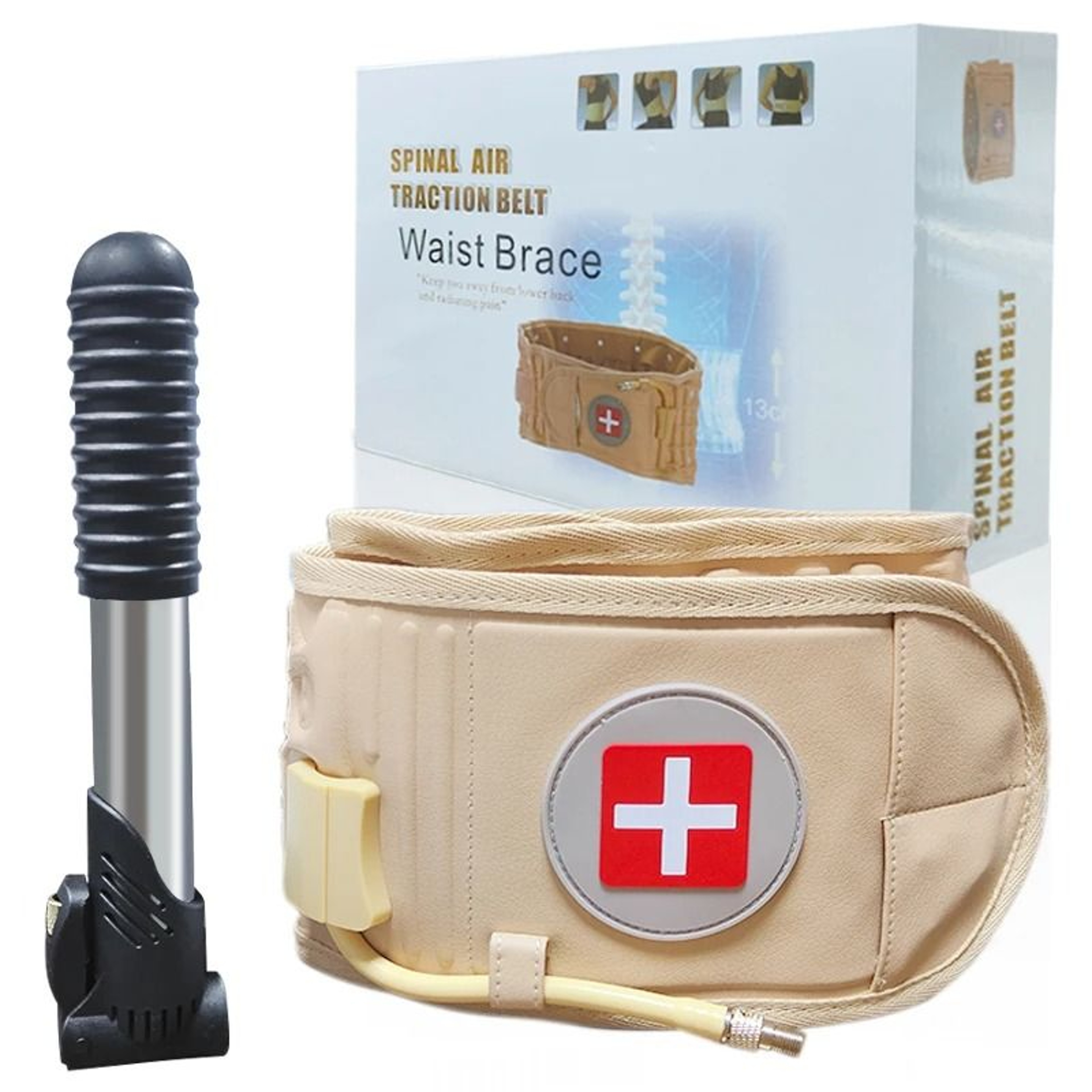 Inflatable Lumbar Traction Waist Brace Belt For Spine Support 0