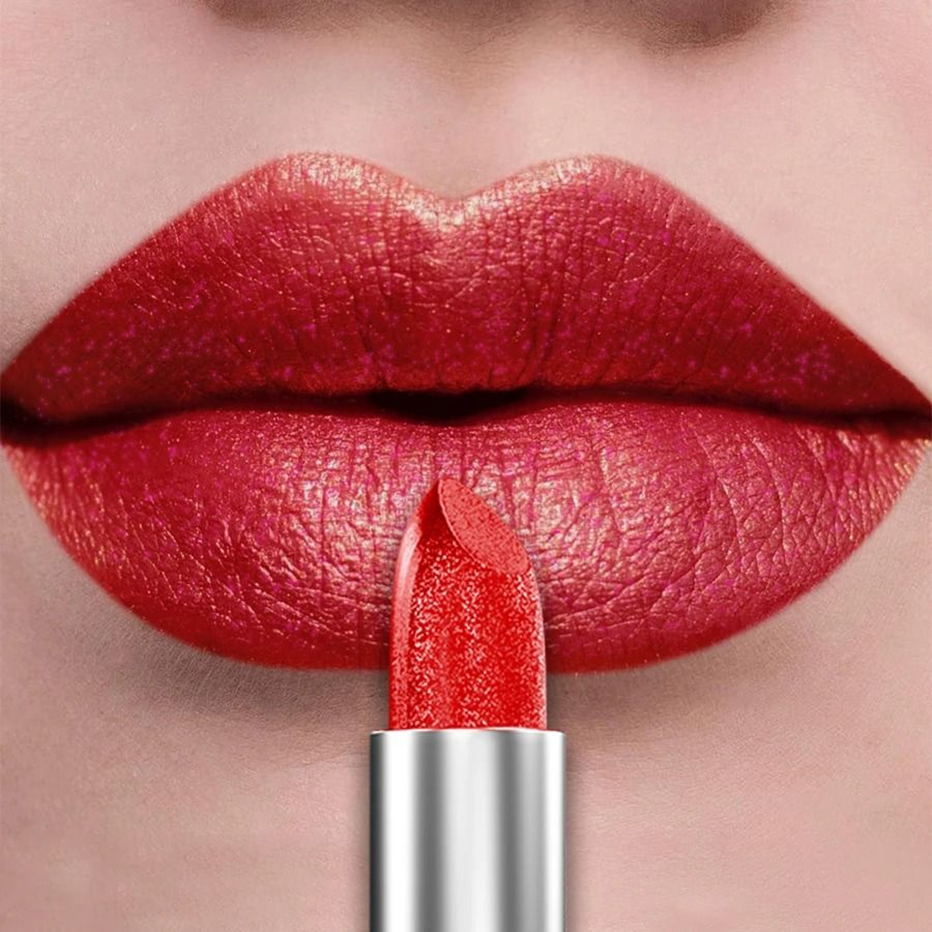 Metallic Glitter Lipstick Set Long Lasting Bold Pearl Finish 9