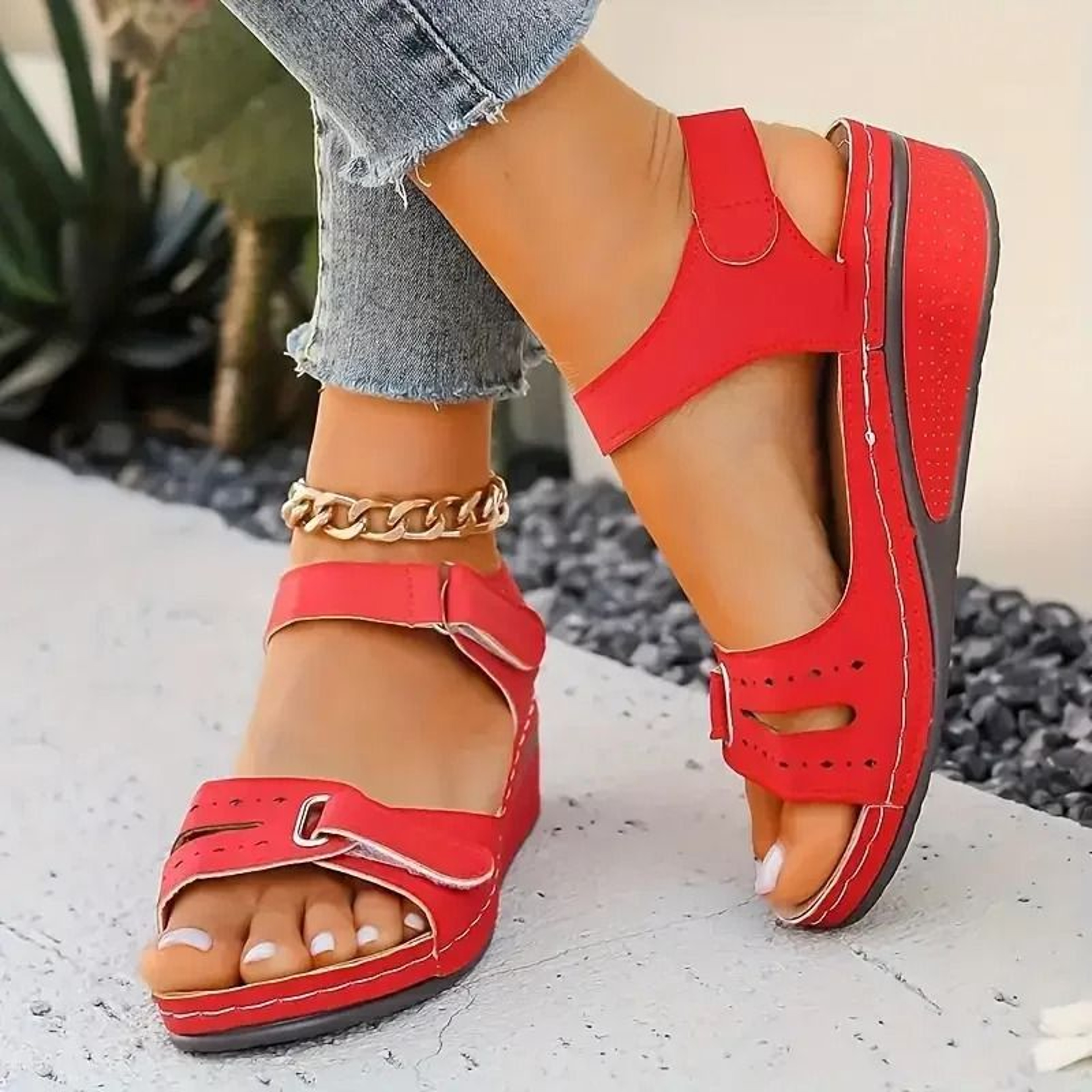 Womens Soft Slip On Sandals With Open Toe Comfort Design For Casual And Party Wear 11