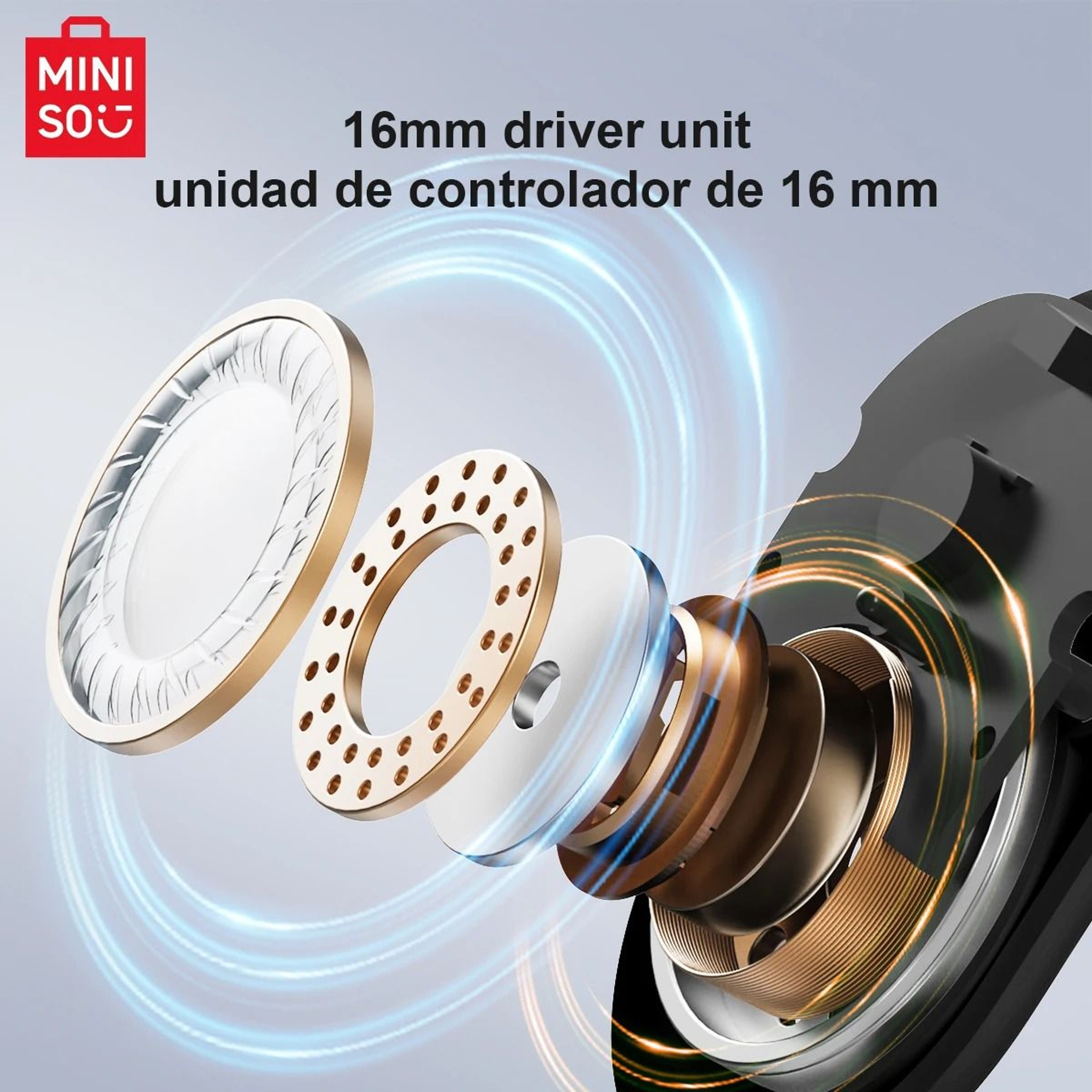 Miniso MS162 Intelligent Bluetooth Translation Earbuds Wireless Chat Headset 3