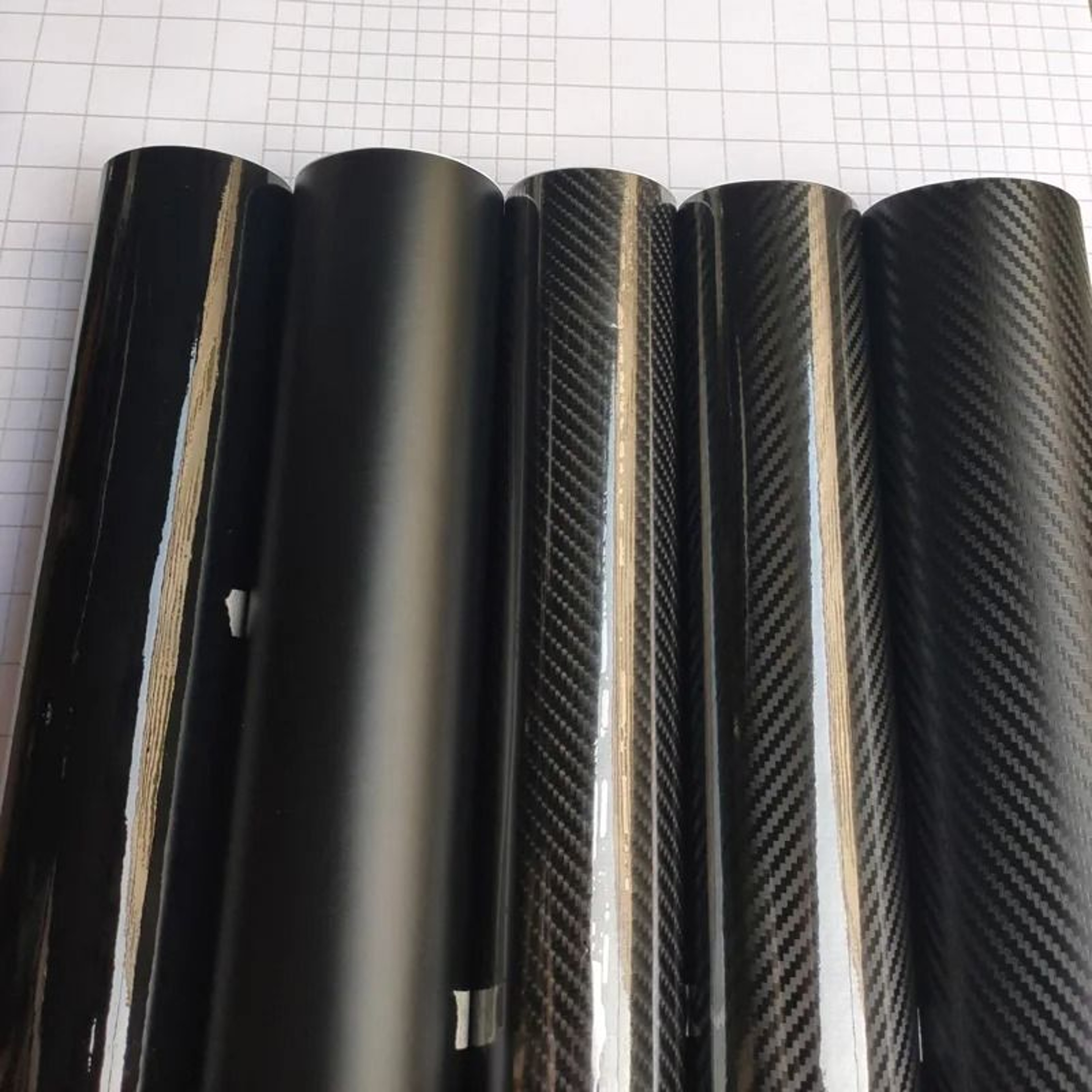 Black Matte Carbon Fiber Vinyl Film Wrap 0