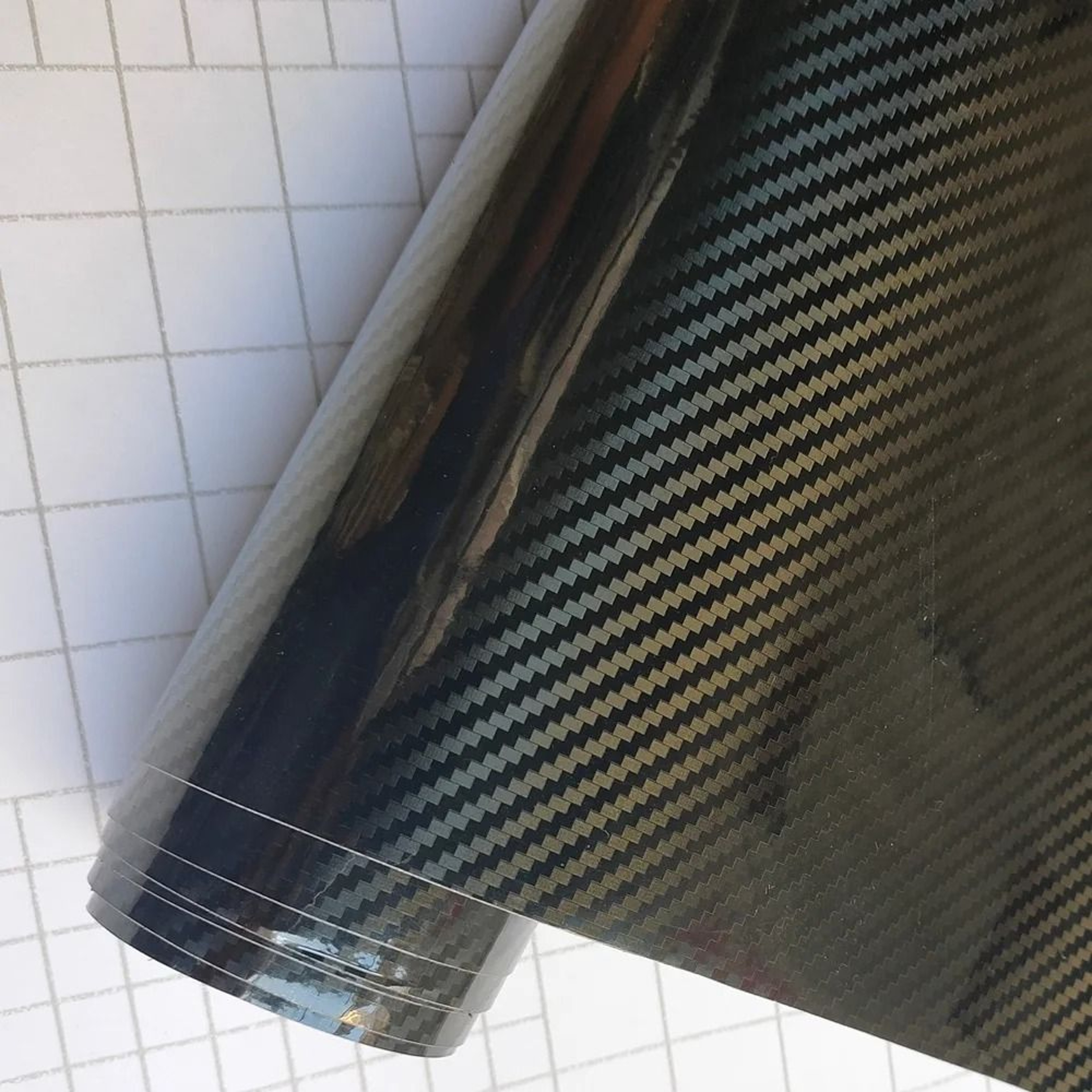 Black Matte Carbon Fiber Vinyl Film Wrap 10