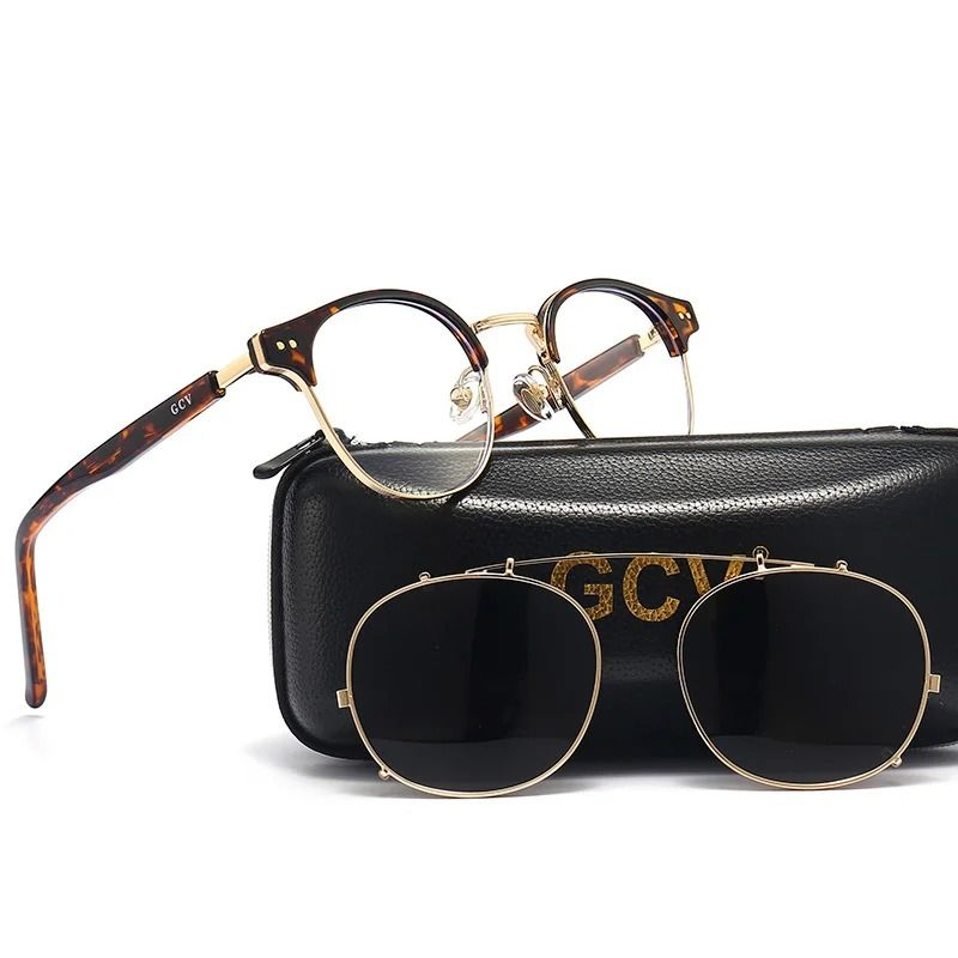 Double Layer Removable Lens Gothic Steampunk Sunglasses 1