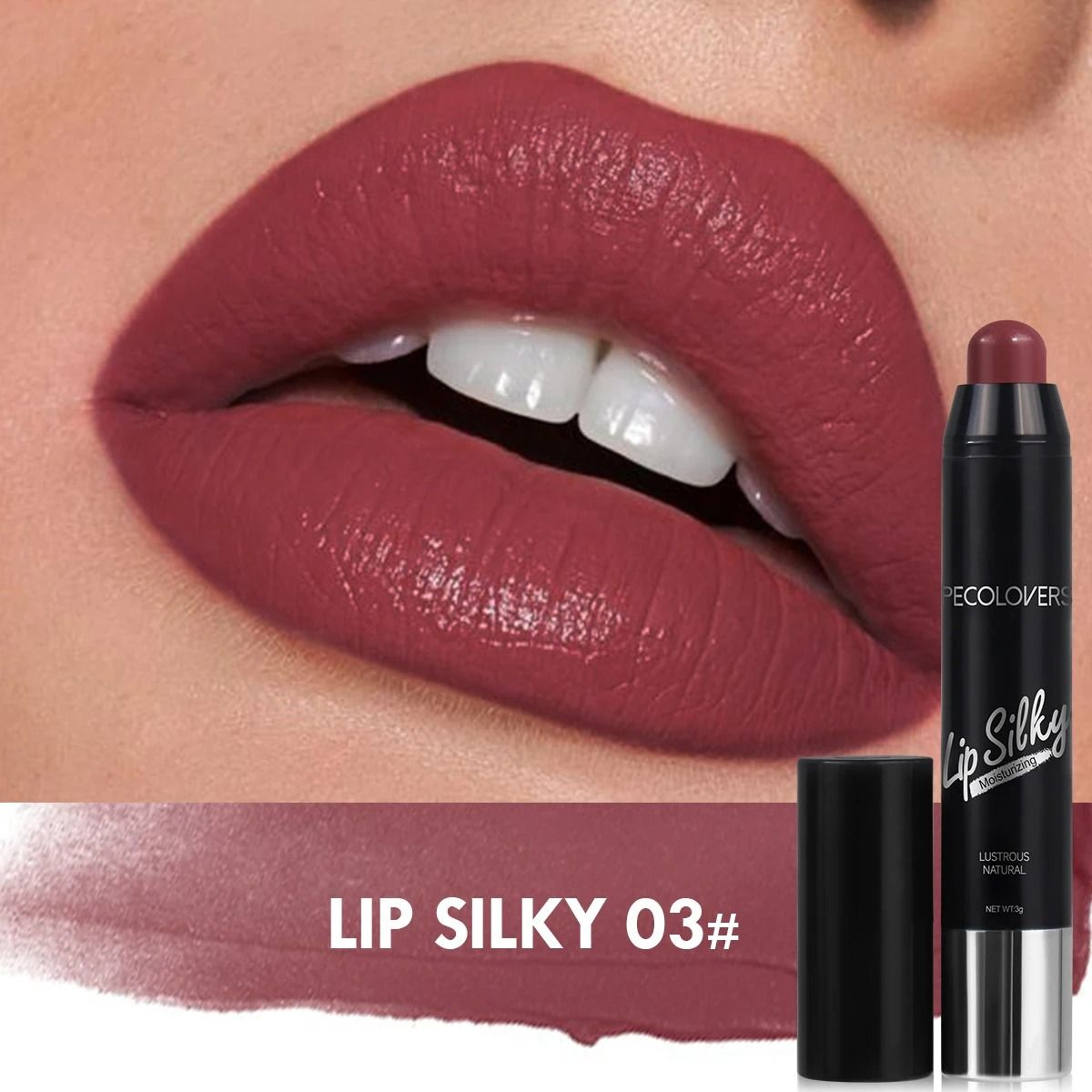 Matte Lipstick Pencil Waterproof Long Lasting 8