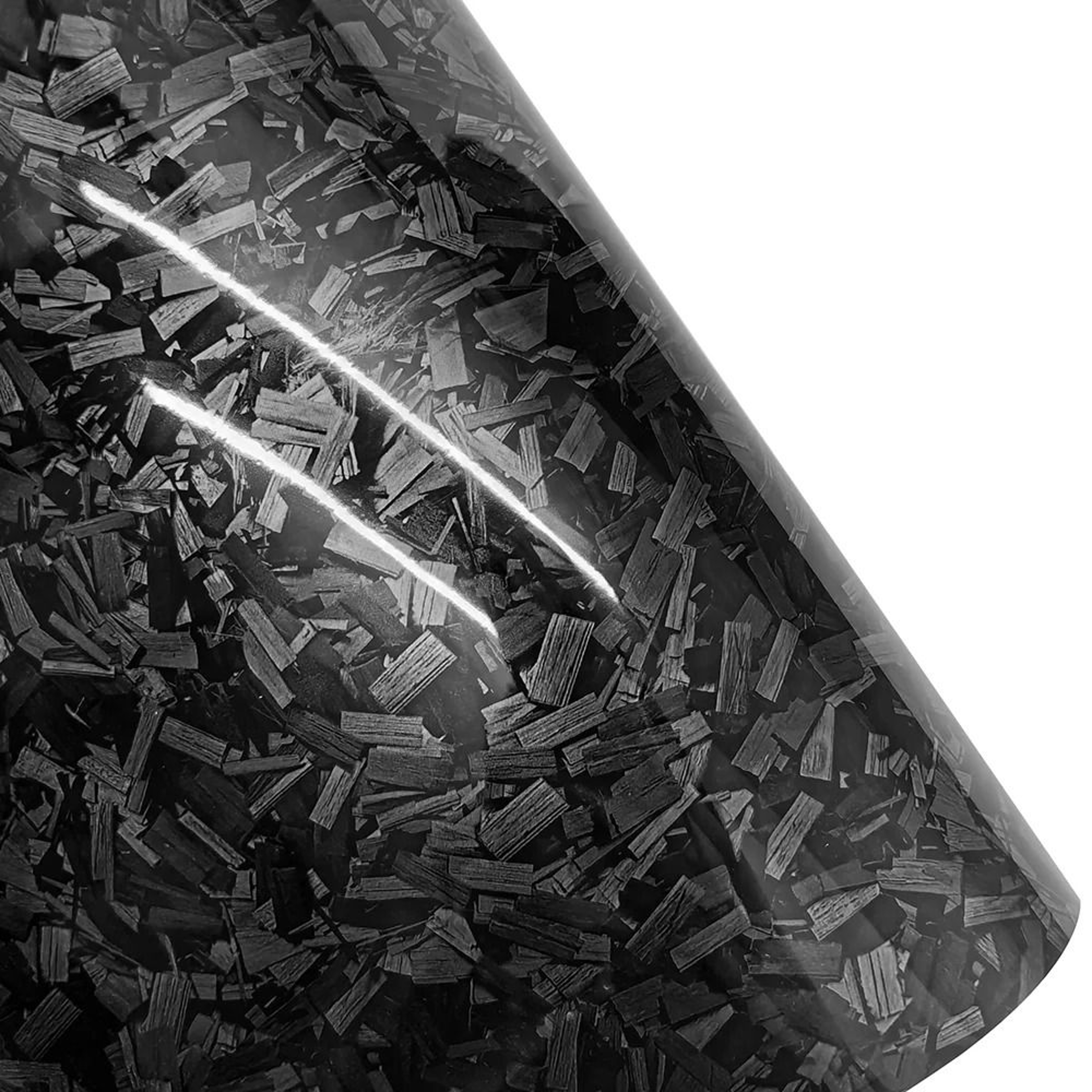 High Gloss Forged Carbon Fiber Car Hood Vinyl Sticker 1