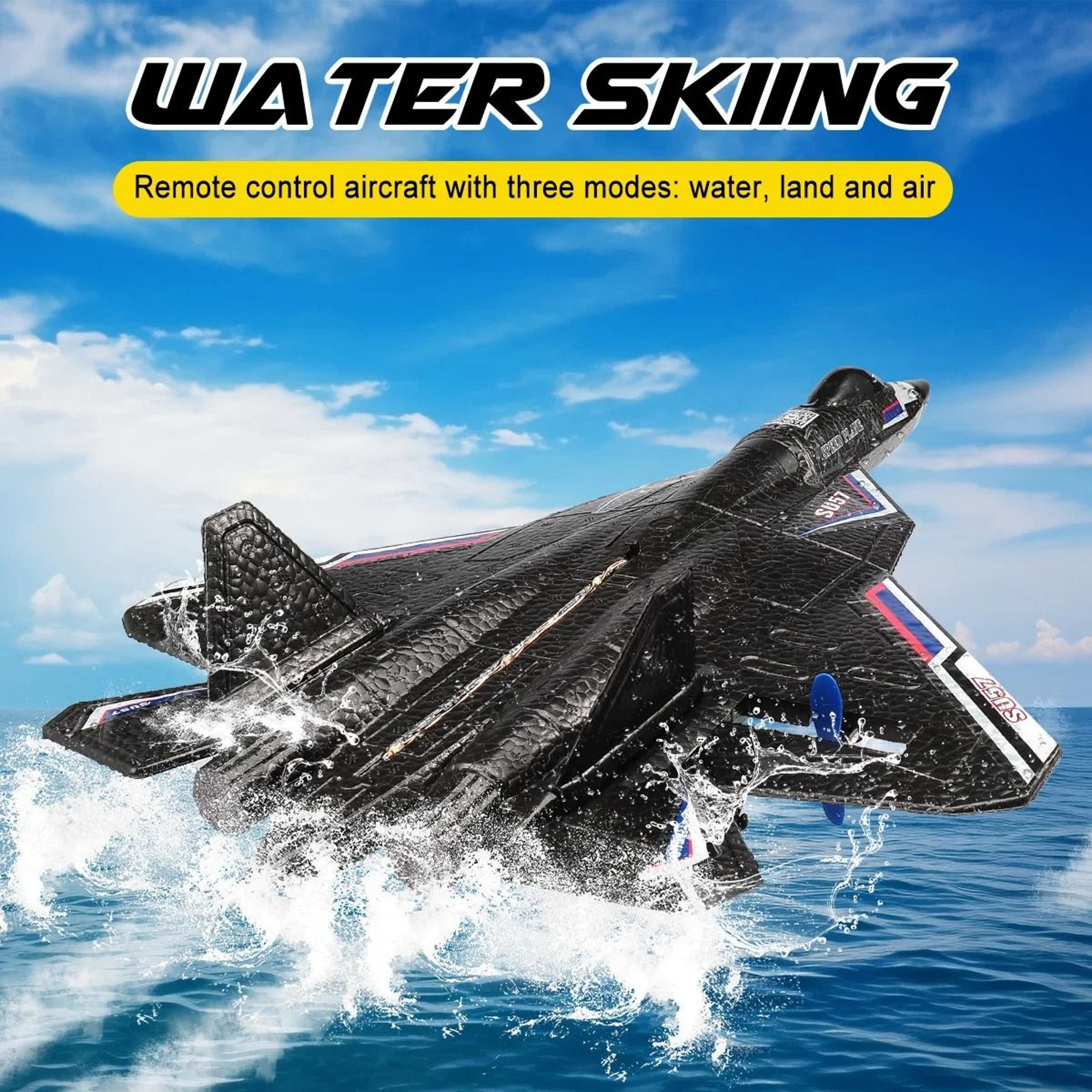 SU57 RC Plane Light Up Foam Fixed Wing 1