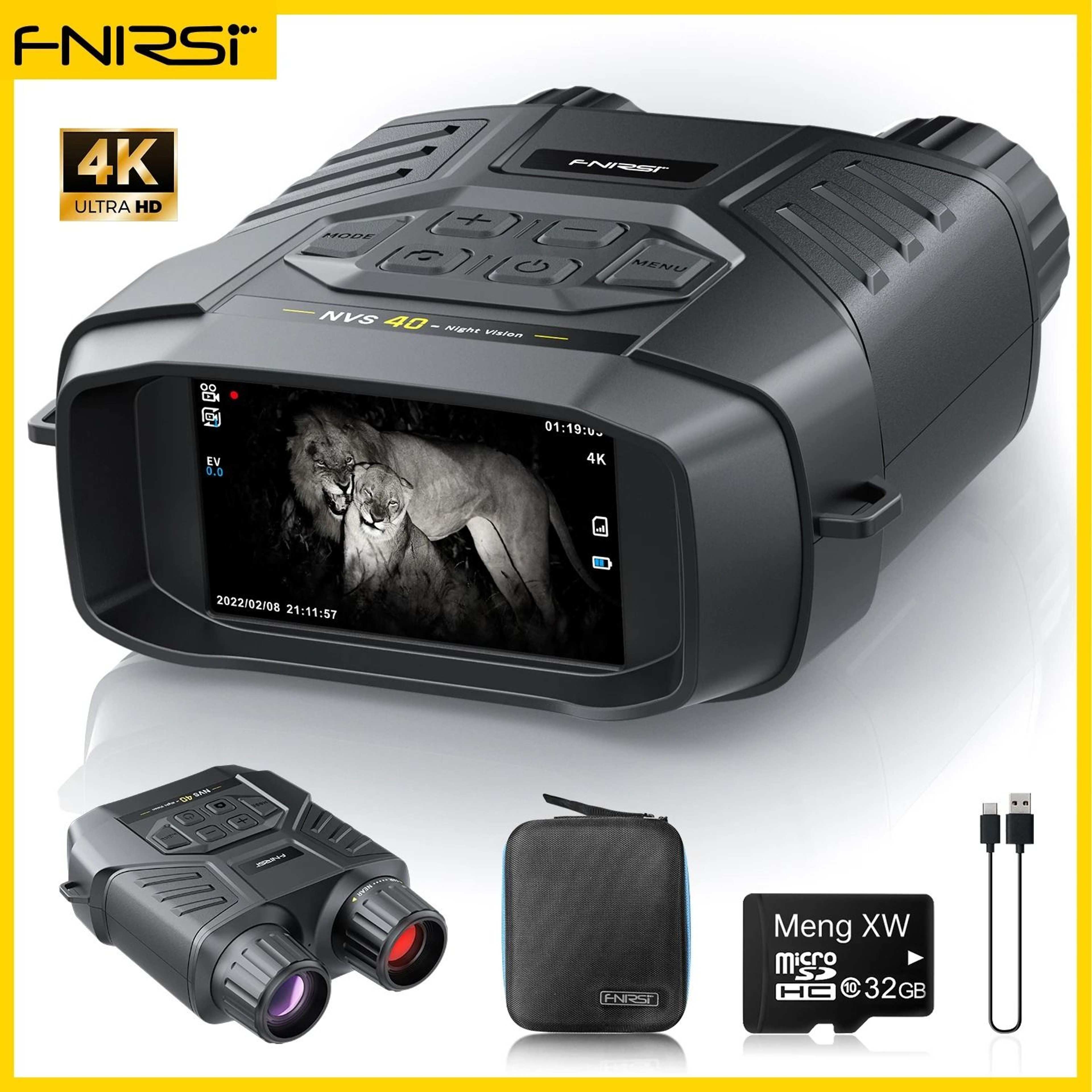 FNIRSI NVS40 Night Vision 4K Infrared Binocular 7