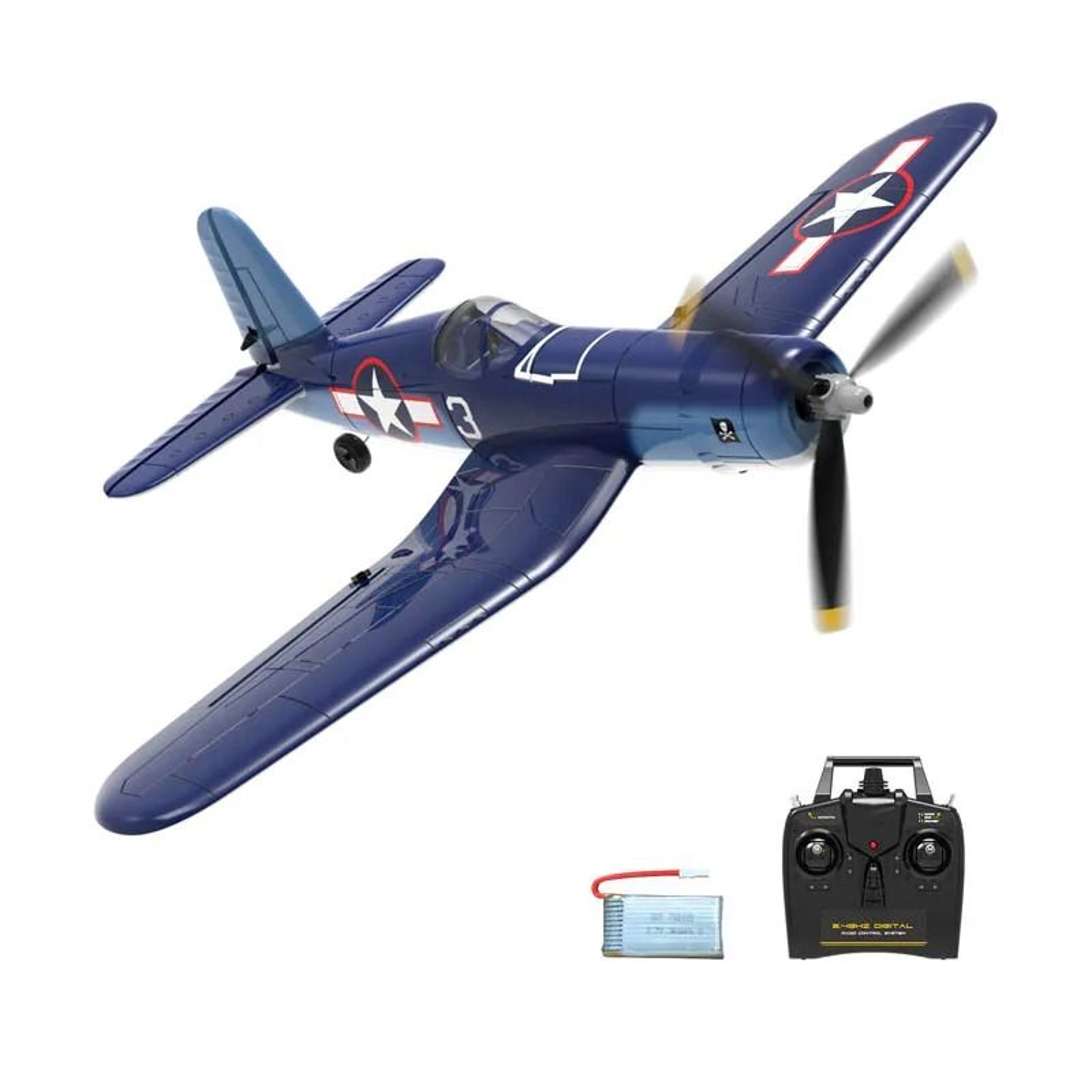 F4U Corsair RC Airplane 24GHz 4 Channel RTF Remote Control Plane With One Key Aerobatic Function 6