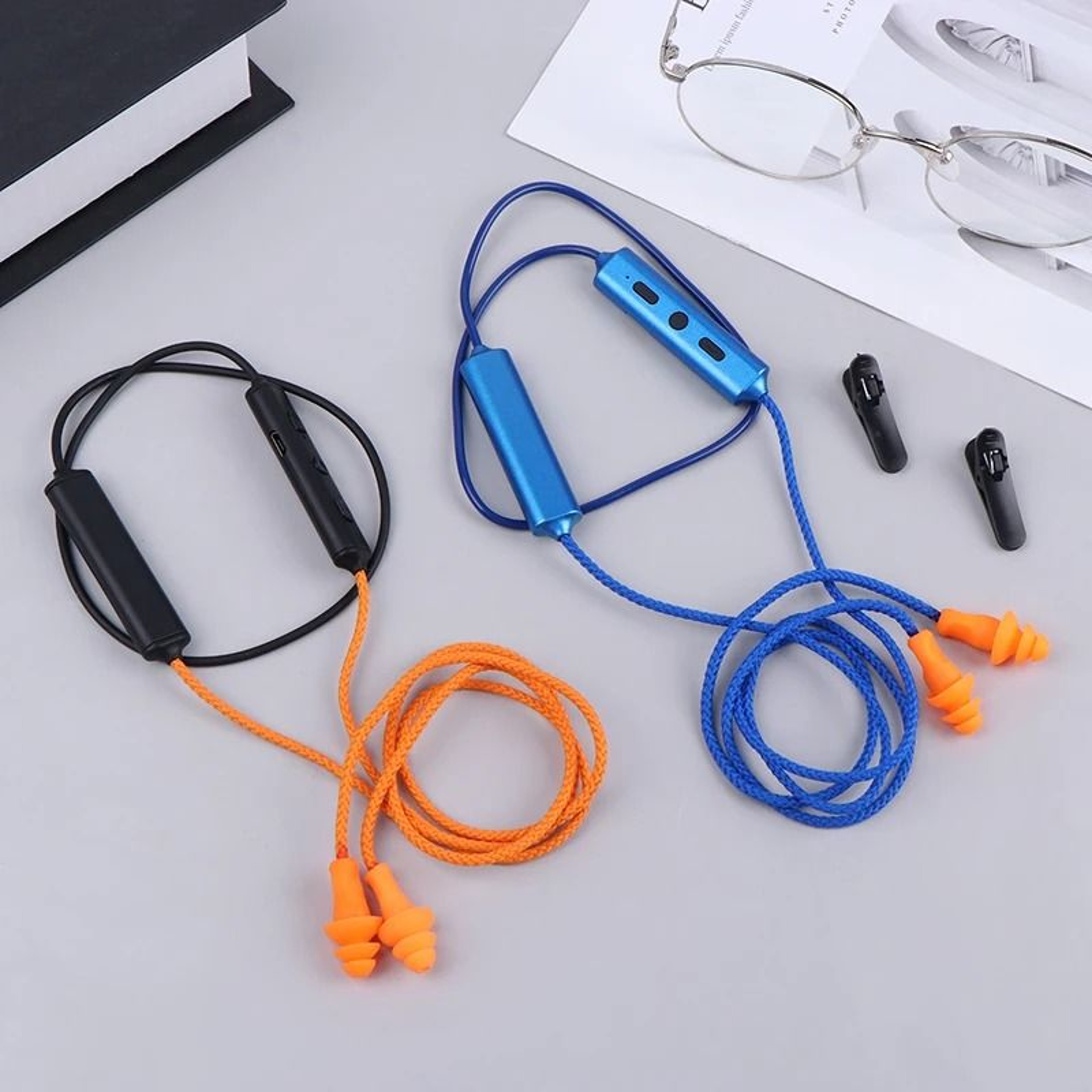 Labor Protection Bluetooth Earplug Headset With Wired Option 2