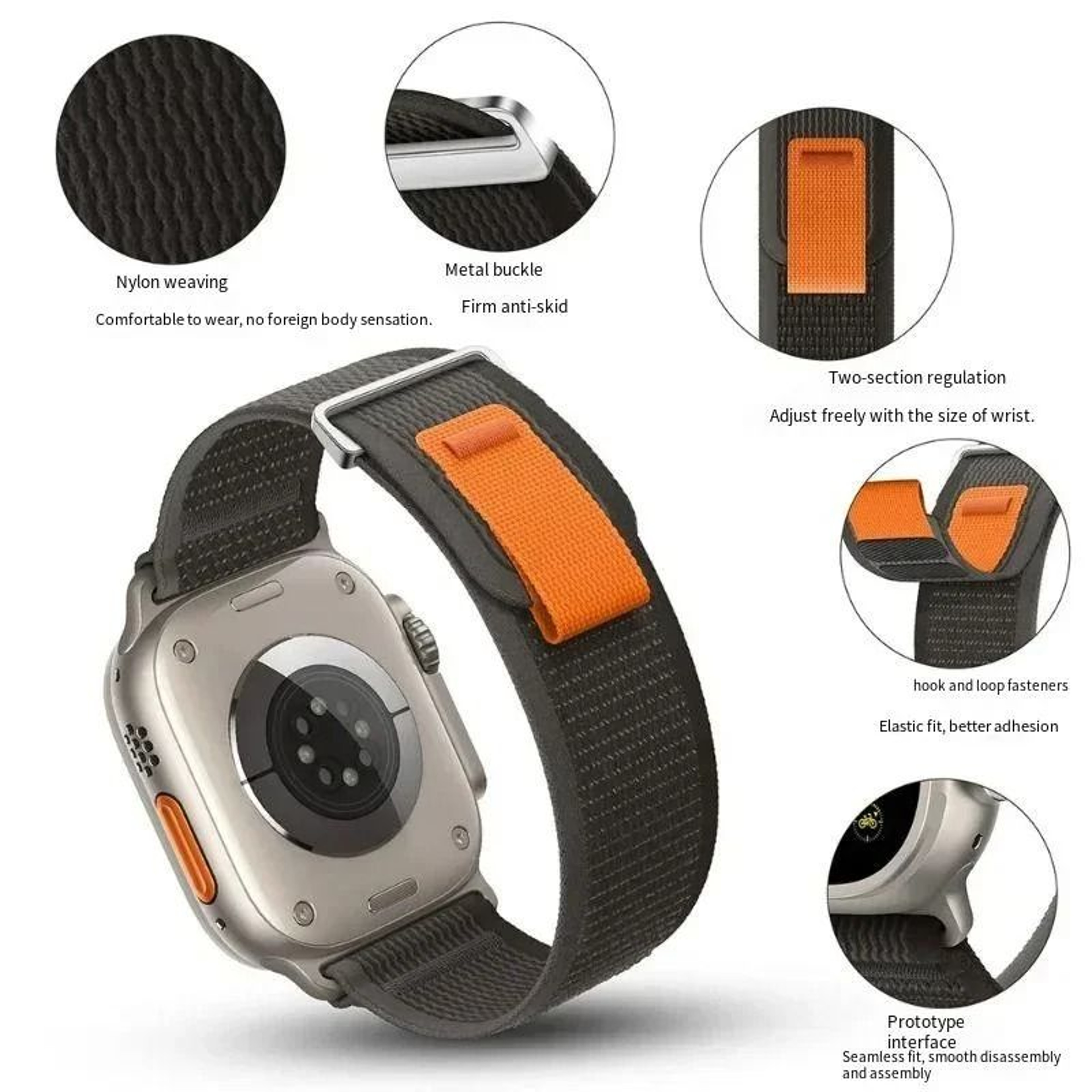 Trail Loop Strap For Apple Watch Ultra Series 8 7 6 SE 1