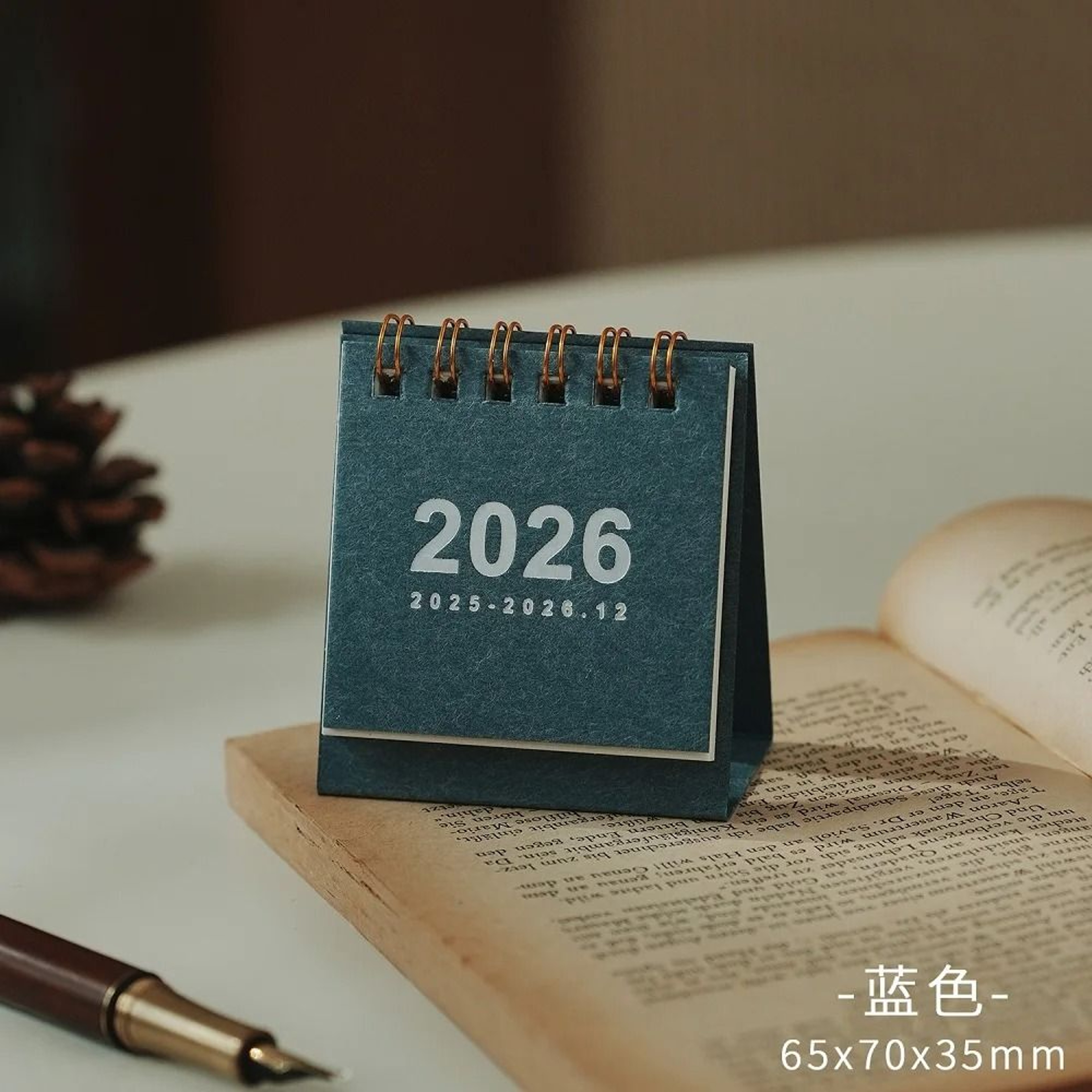 2026 Mini Simple Desk Calendar Creative Coil Desktop Planner 6