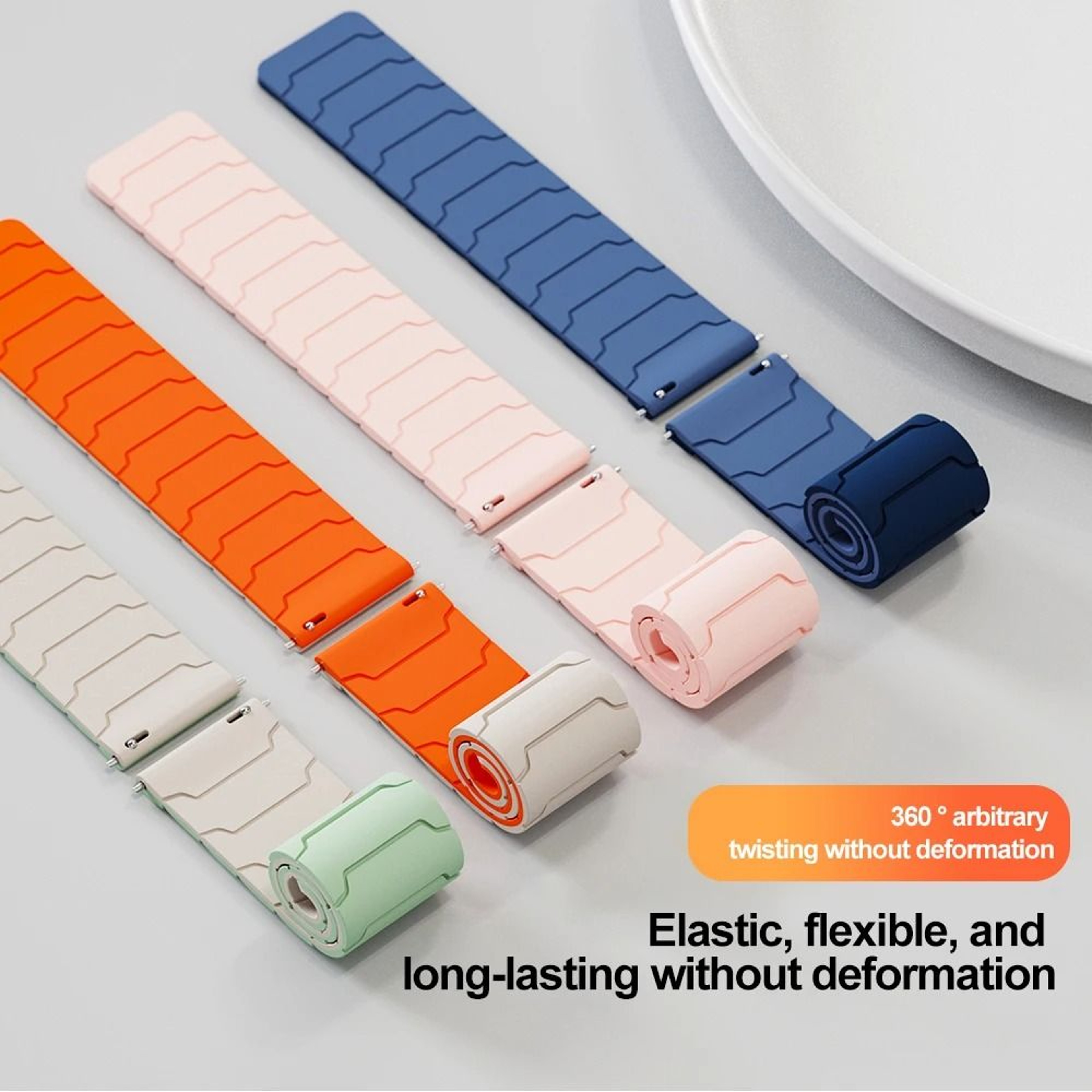 Silicone Magnetic Band For 22mm Samsung Galaxy  Huawei Watches 4