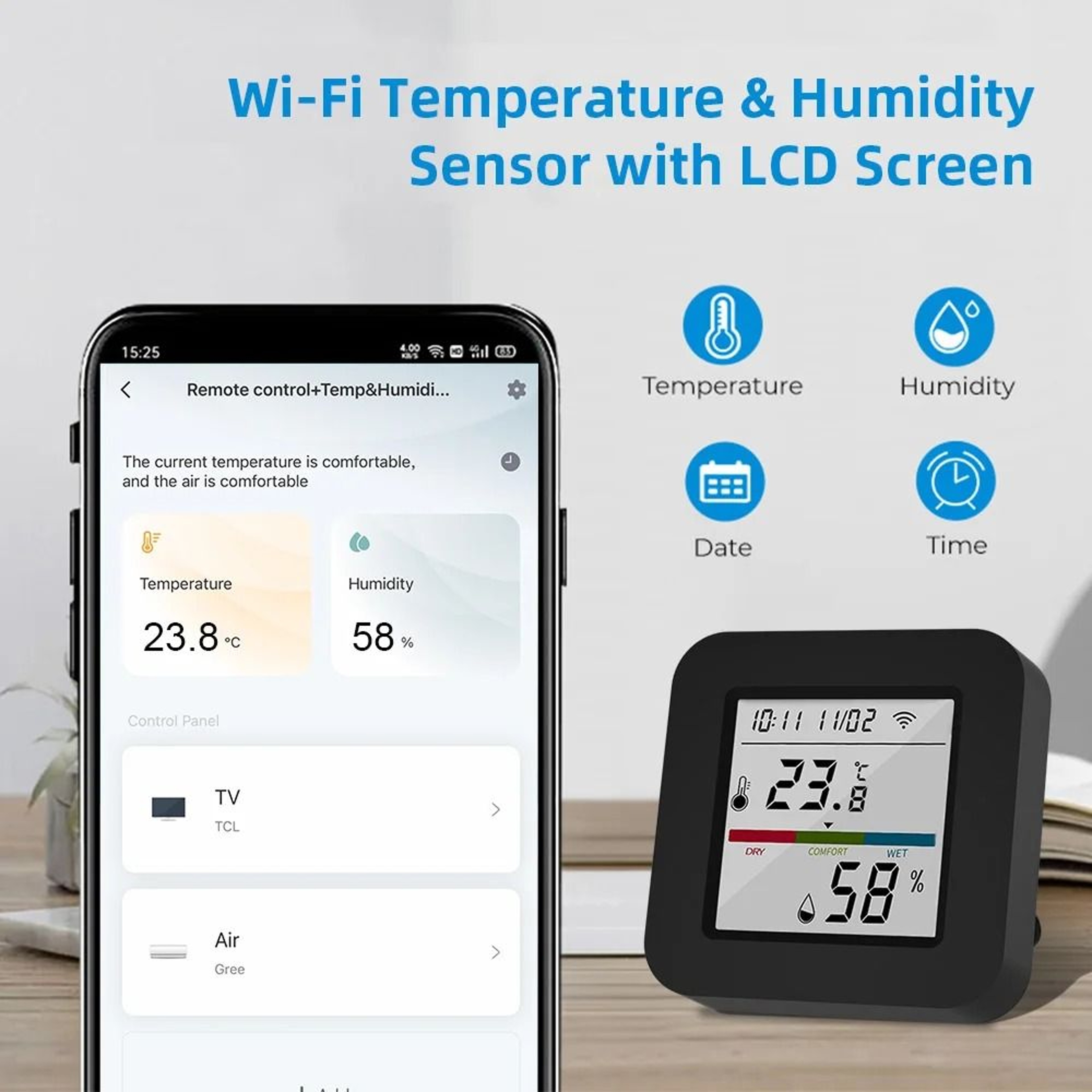 Tuya Smart IR Remote With Temp Humidity Sensor Universal Controller 3
