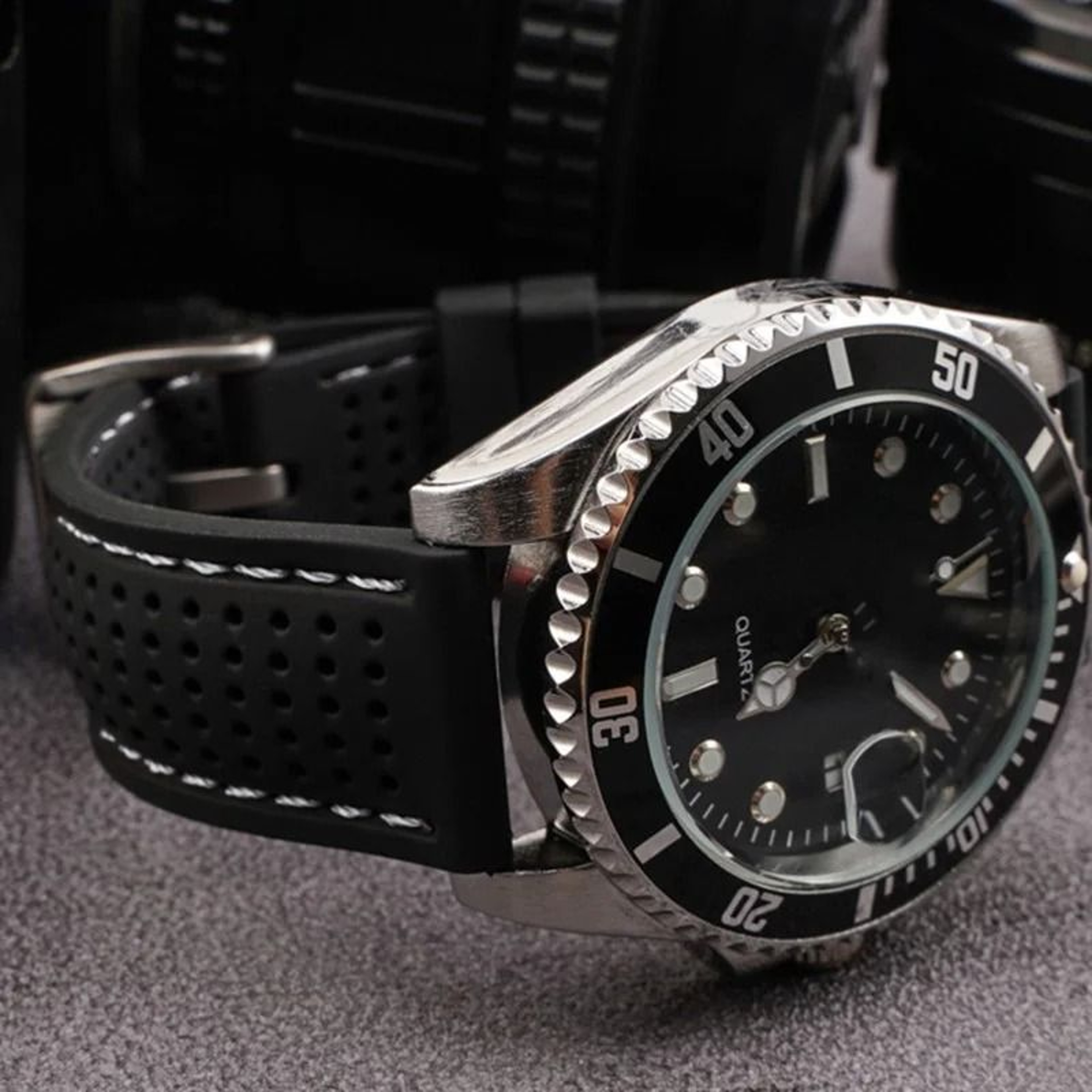 Soft Silicone Rubber Watch Strap 20mm 22mm 24mm Waterproof Sport Wrist Band 5