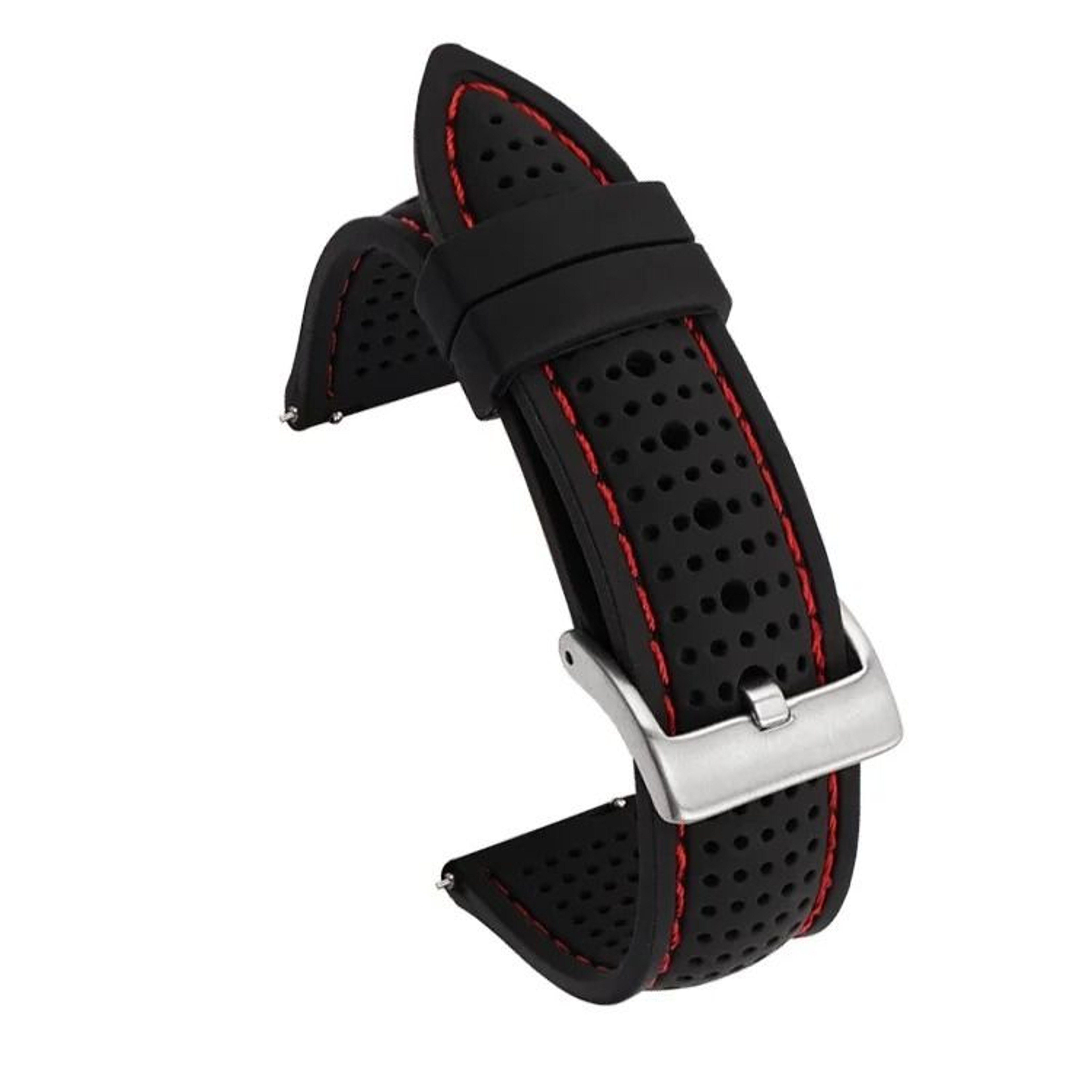 Soft Silicone Rubber Watch Strap 20mm 22mm 24mm Waterproof Sport Wrist Band 6