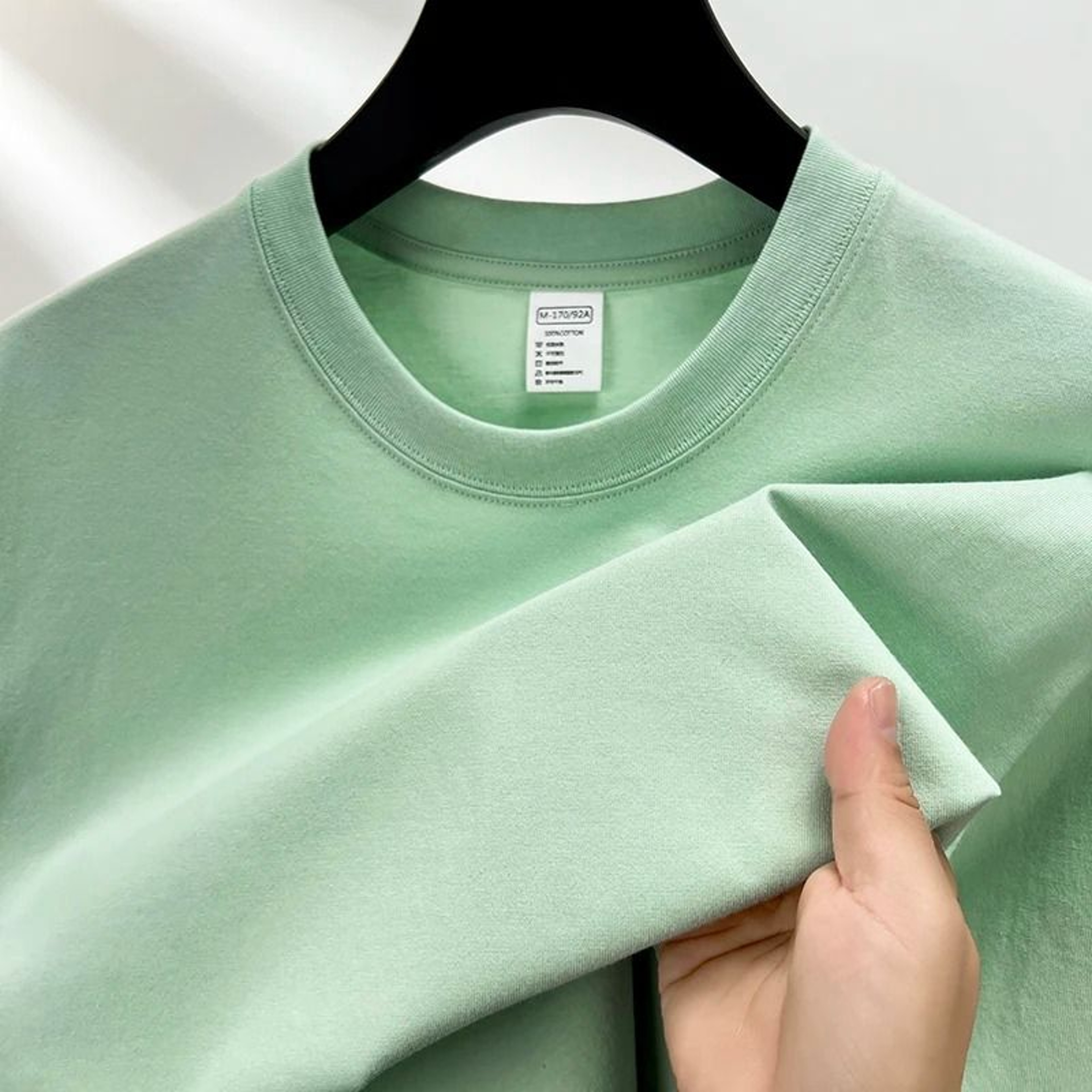 Mens Pure Cotton Short Sleeve Round Neck Casual T Shirt 19