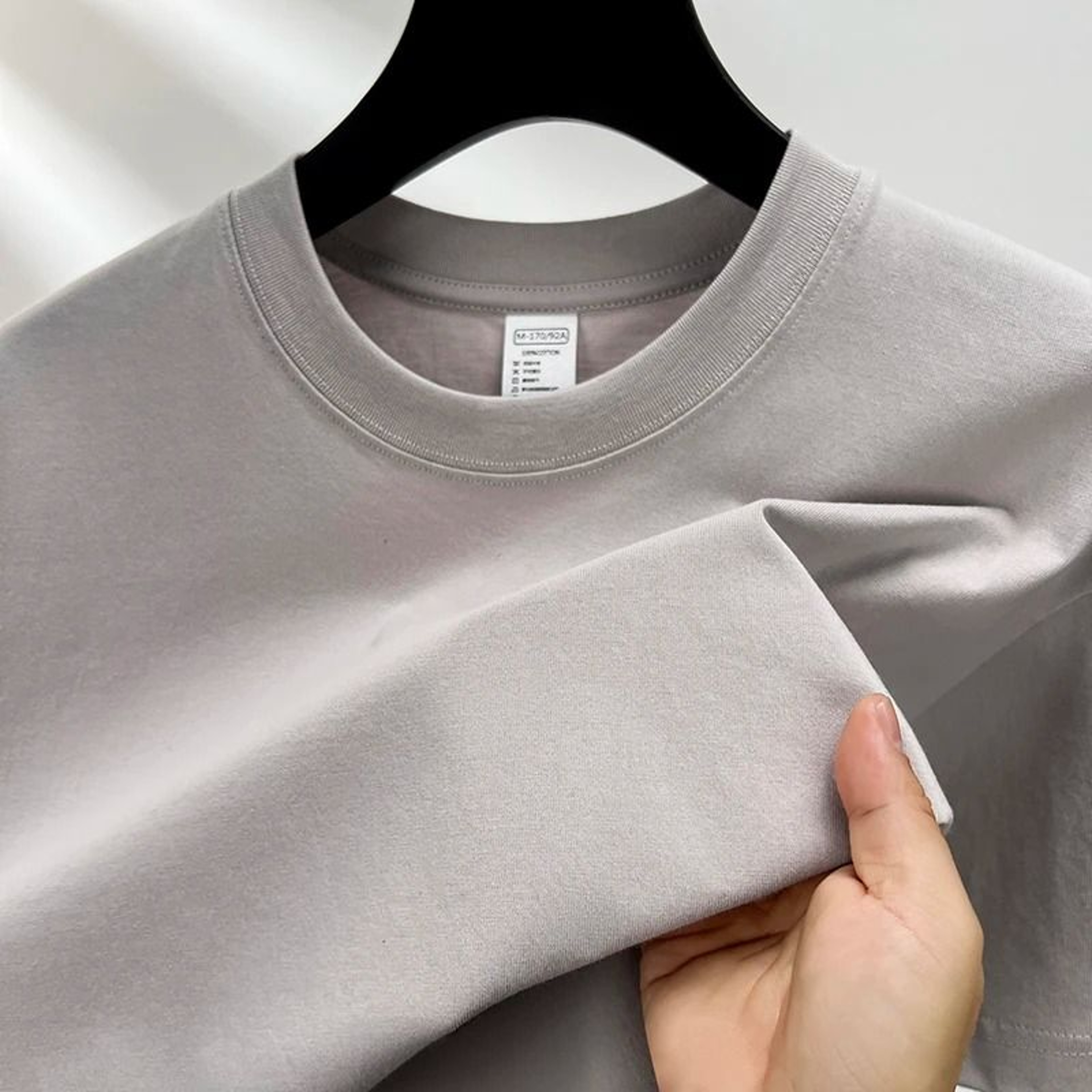 Mens Pure Cotton Short Sleeve Round Neck Casual T Shirt 3