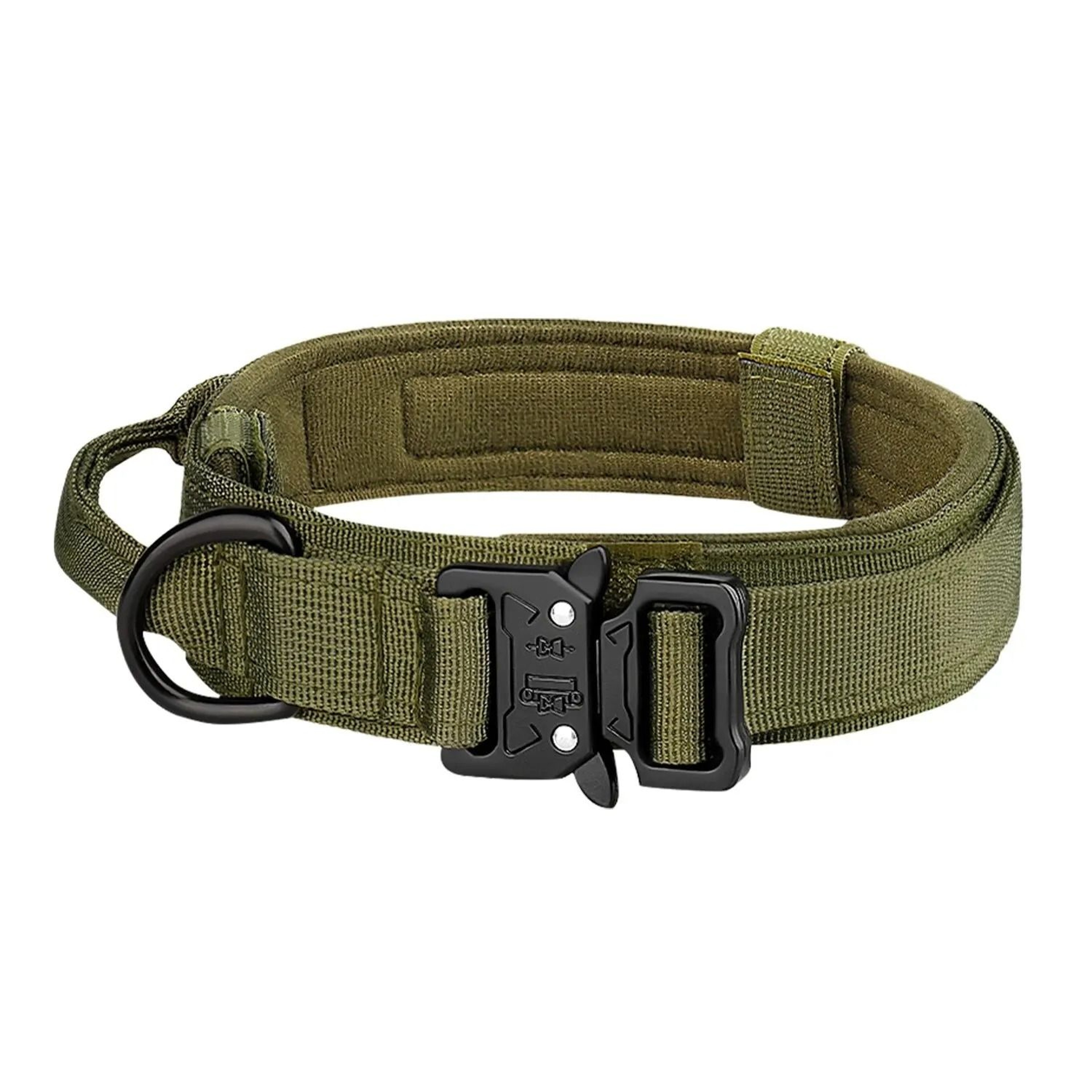 Tactical Dog Collar With Metal Buckle And Adjustable Nylon Strap 4